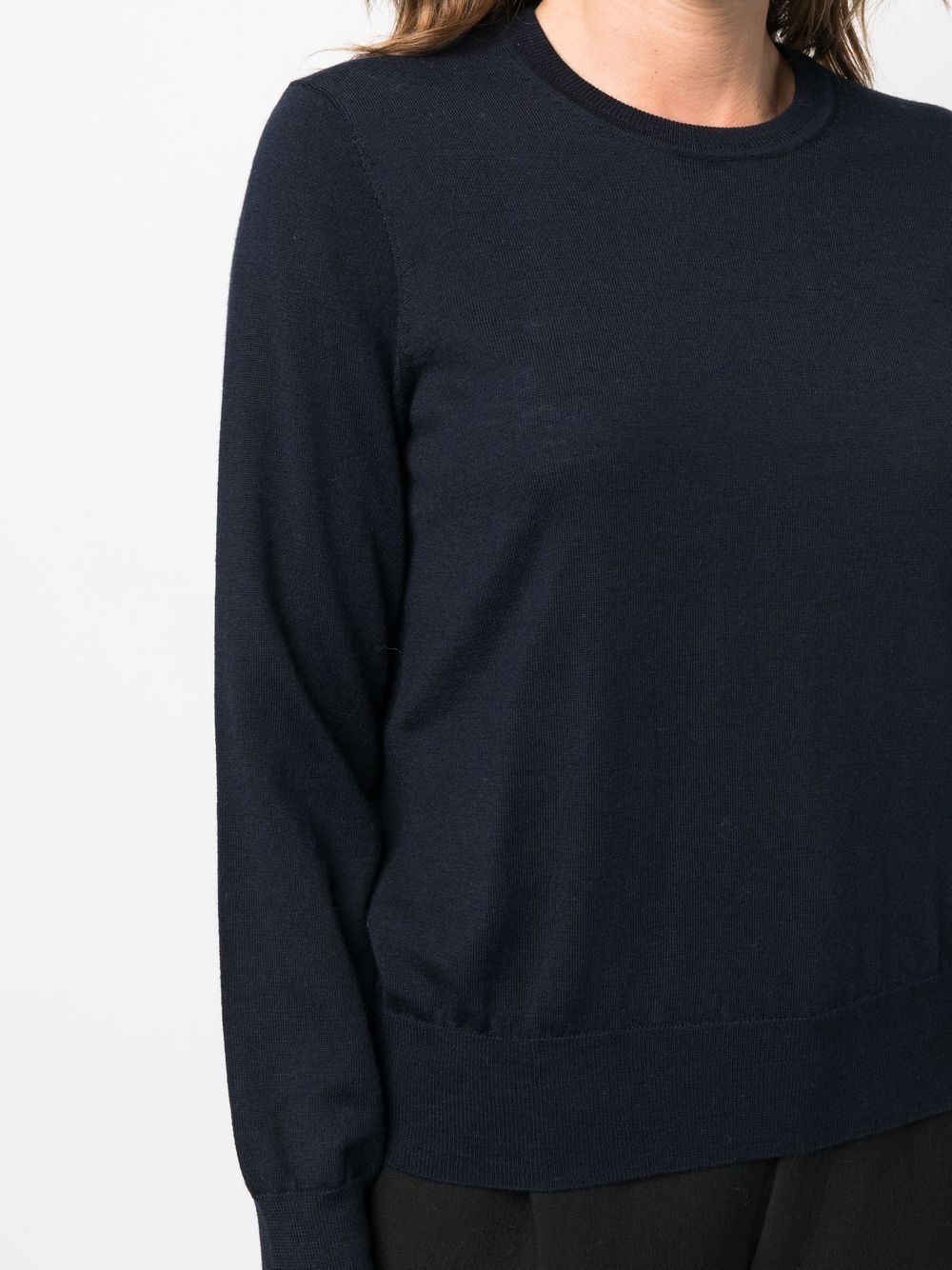 wool fine-knit top - 5