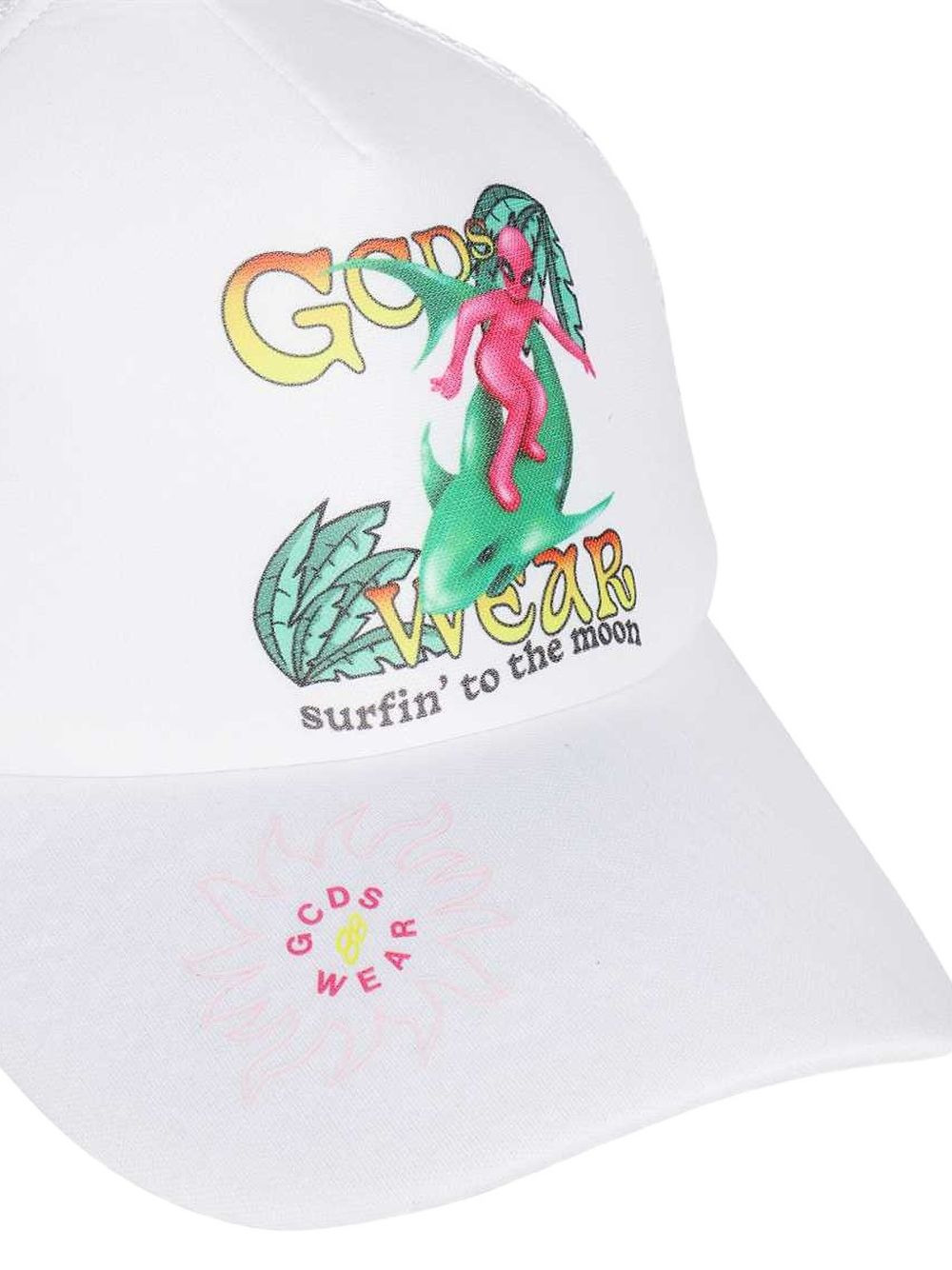 mesh-panel printed baseball cap - 3