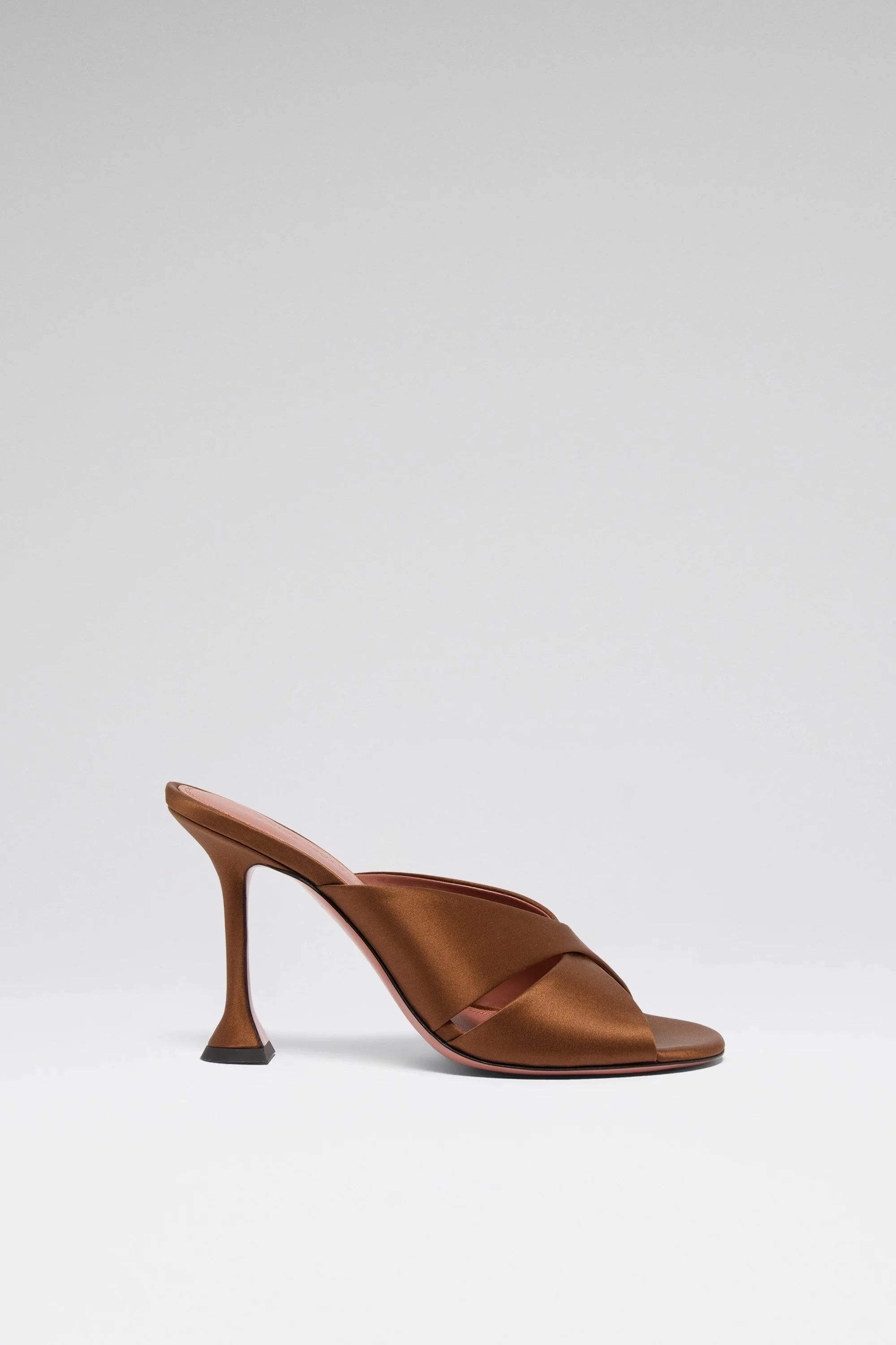 SALMA SLIPPER 95 MOCHA SATIN - 1