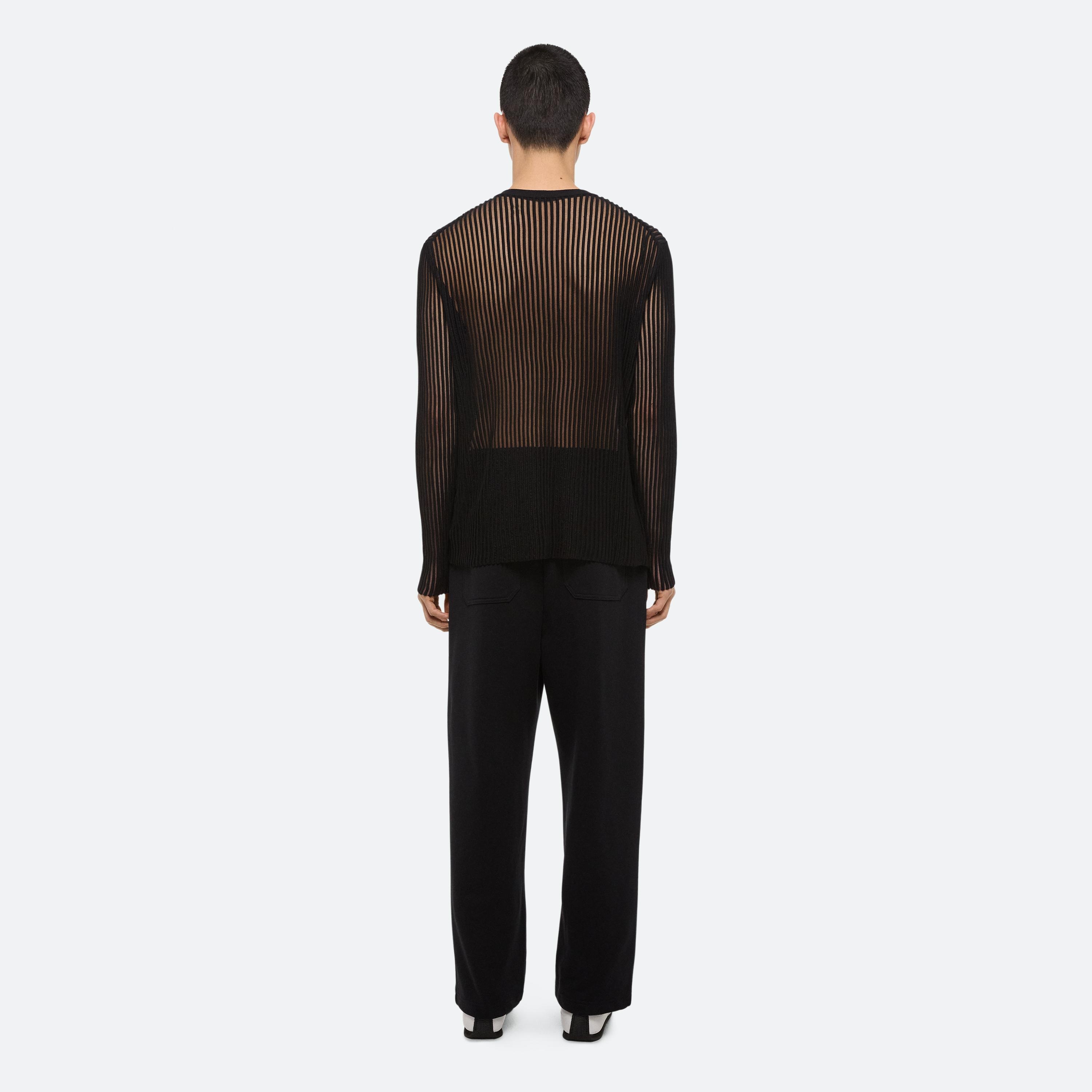 SPACED SHEER CREWNECK - 5