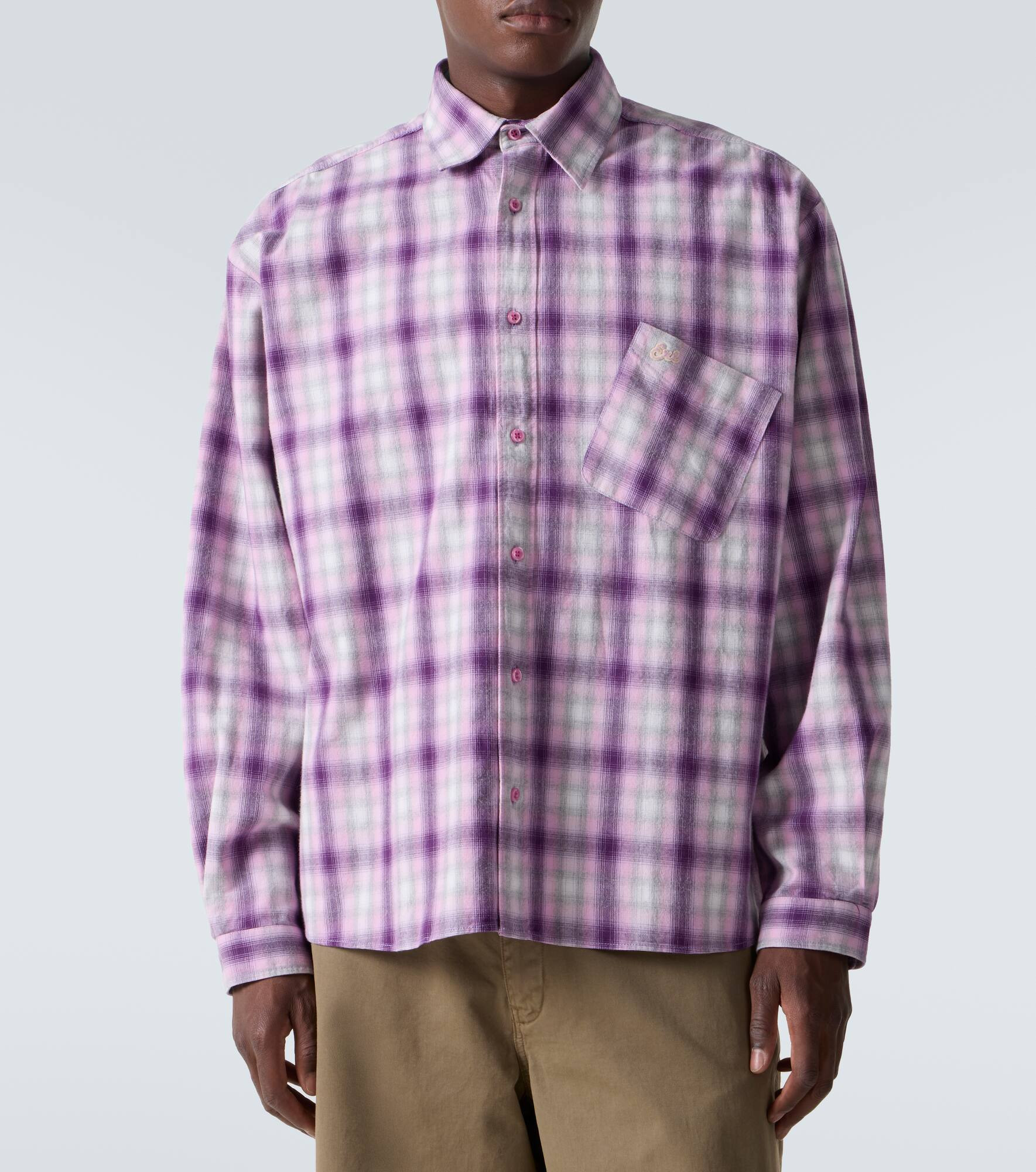 Checked cotton shirt - 3