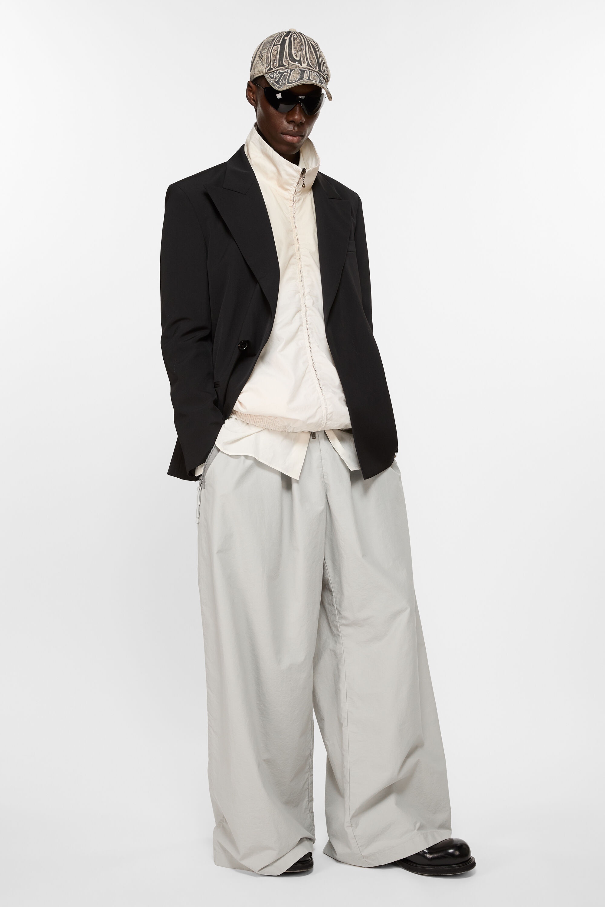 Relaxed fit trousers - Grey - 4