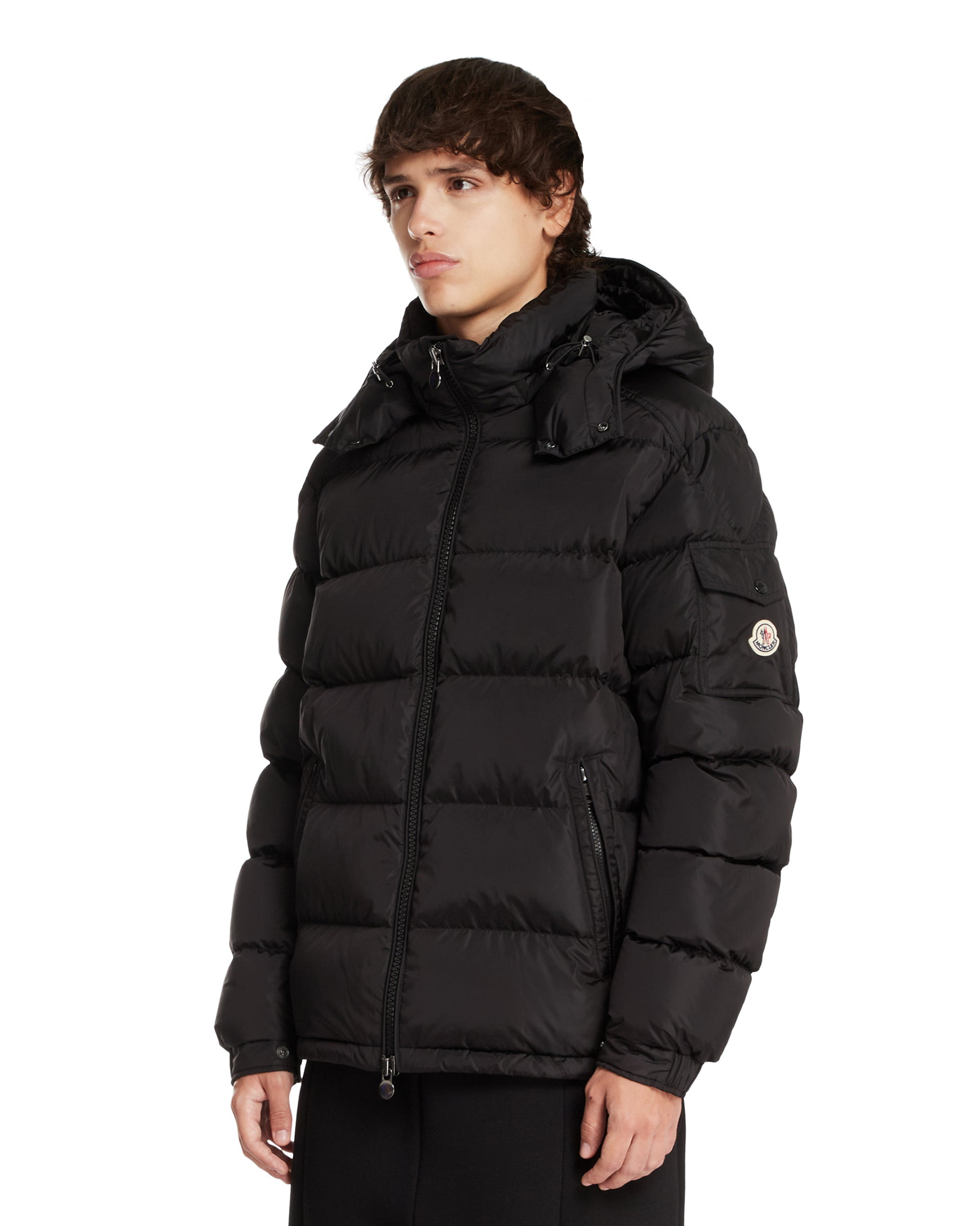 Black Maya Short Down Jacket - 4