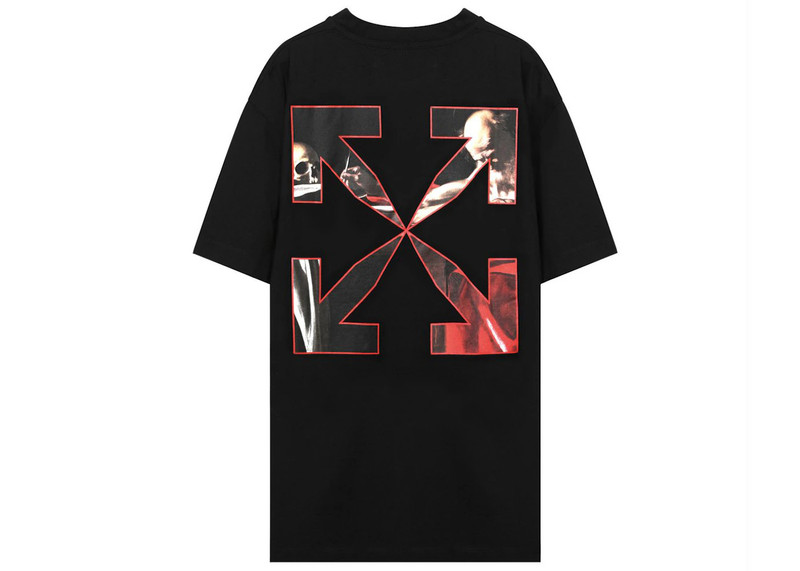 Off-White OFF-WHITE Caravaggio Jersey T-shirt Black outlook