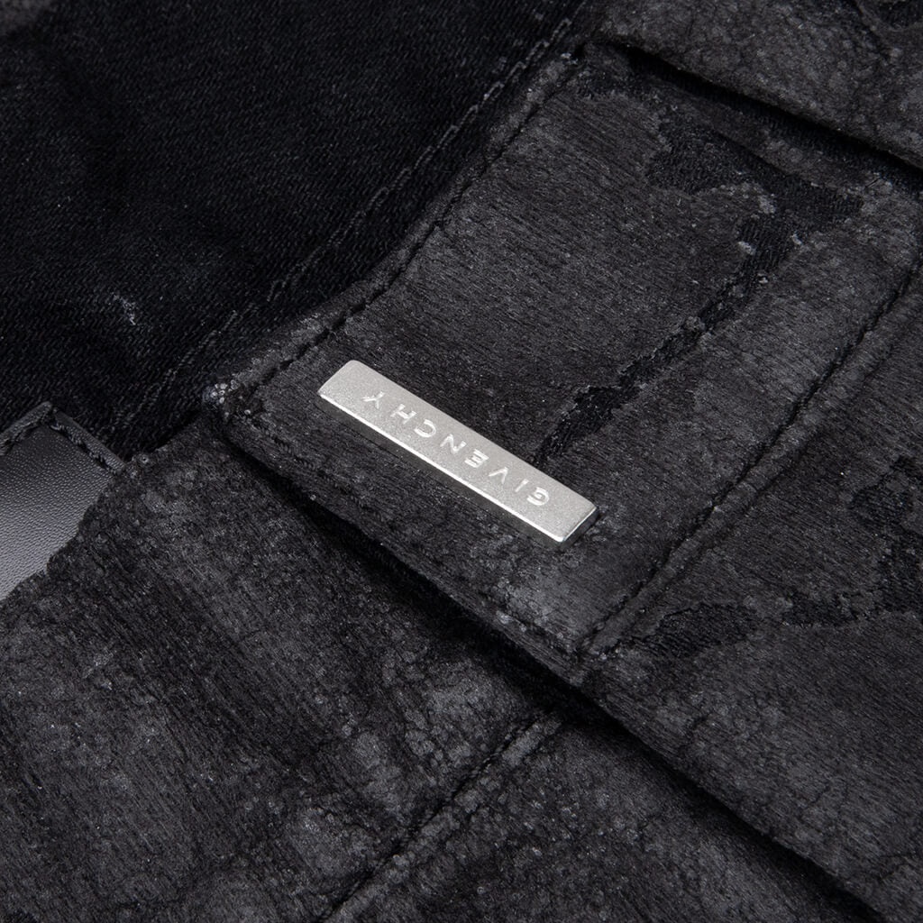 GIVENCHY SLIM FIT 5 POCKET TROUSERS - BLACK - 3