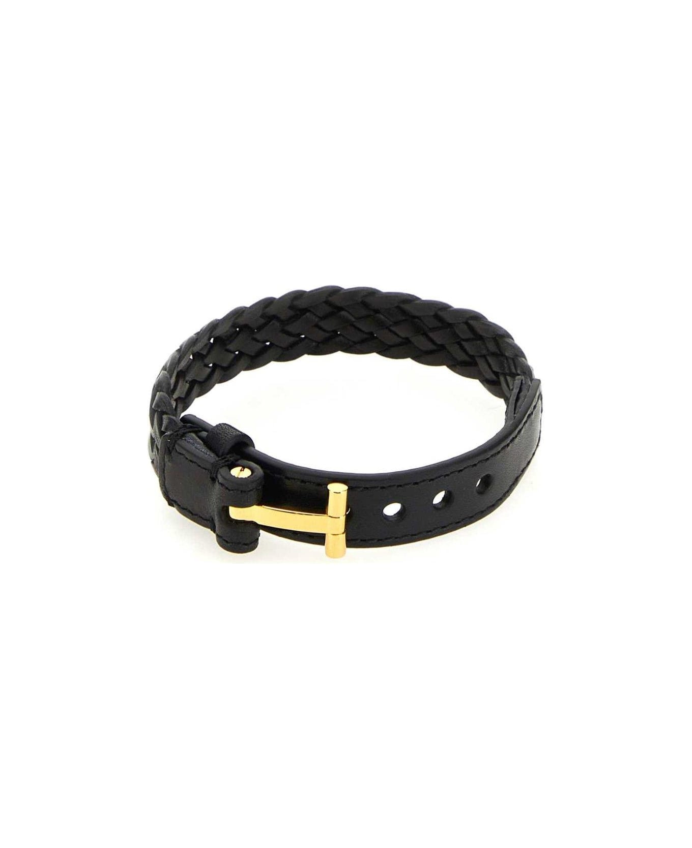 T-lock Leather Bracelet - 3
