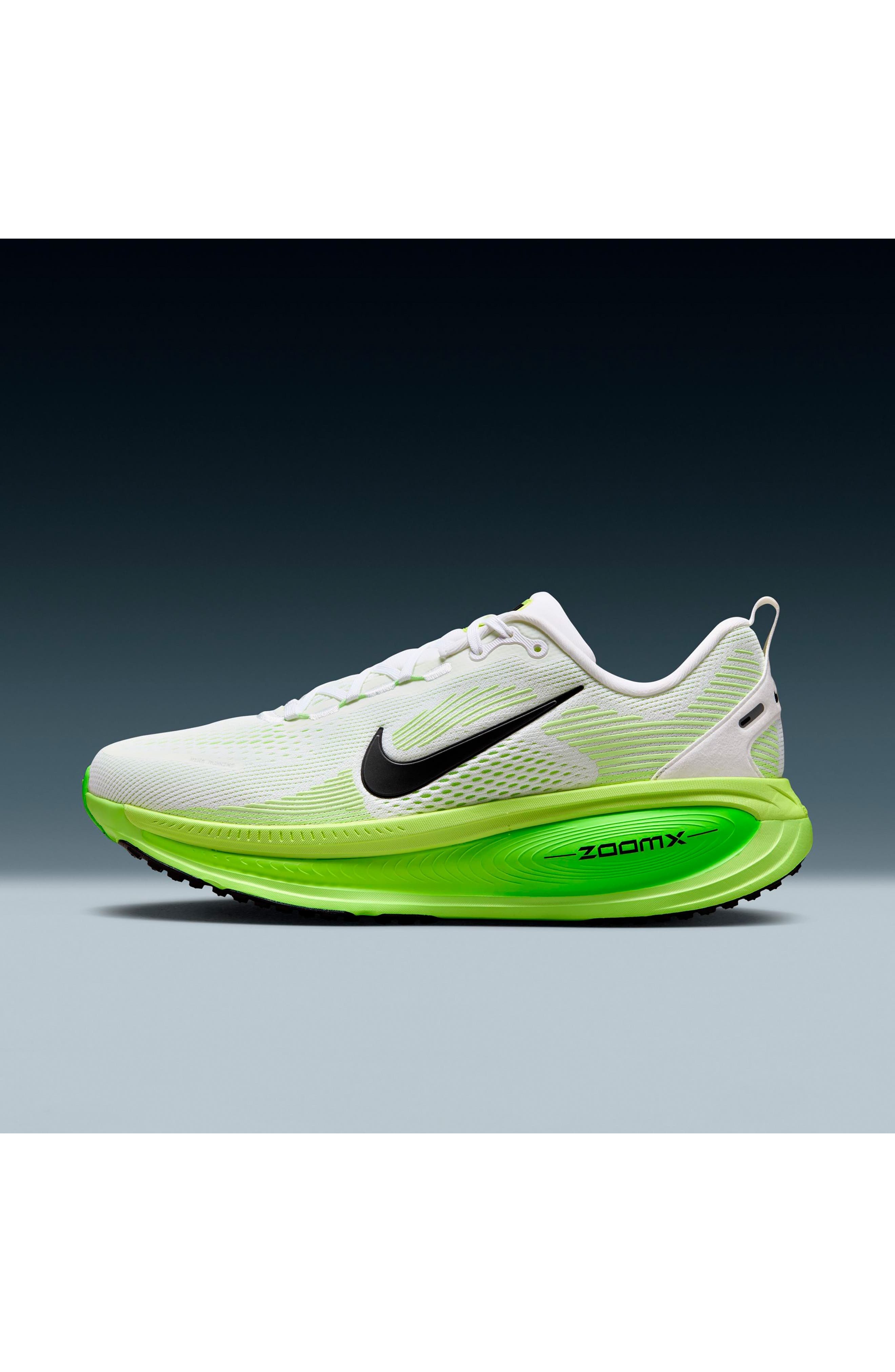 Nike Vomero 18 Running Shoe in White/Electric Green at Nordstrom - 2