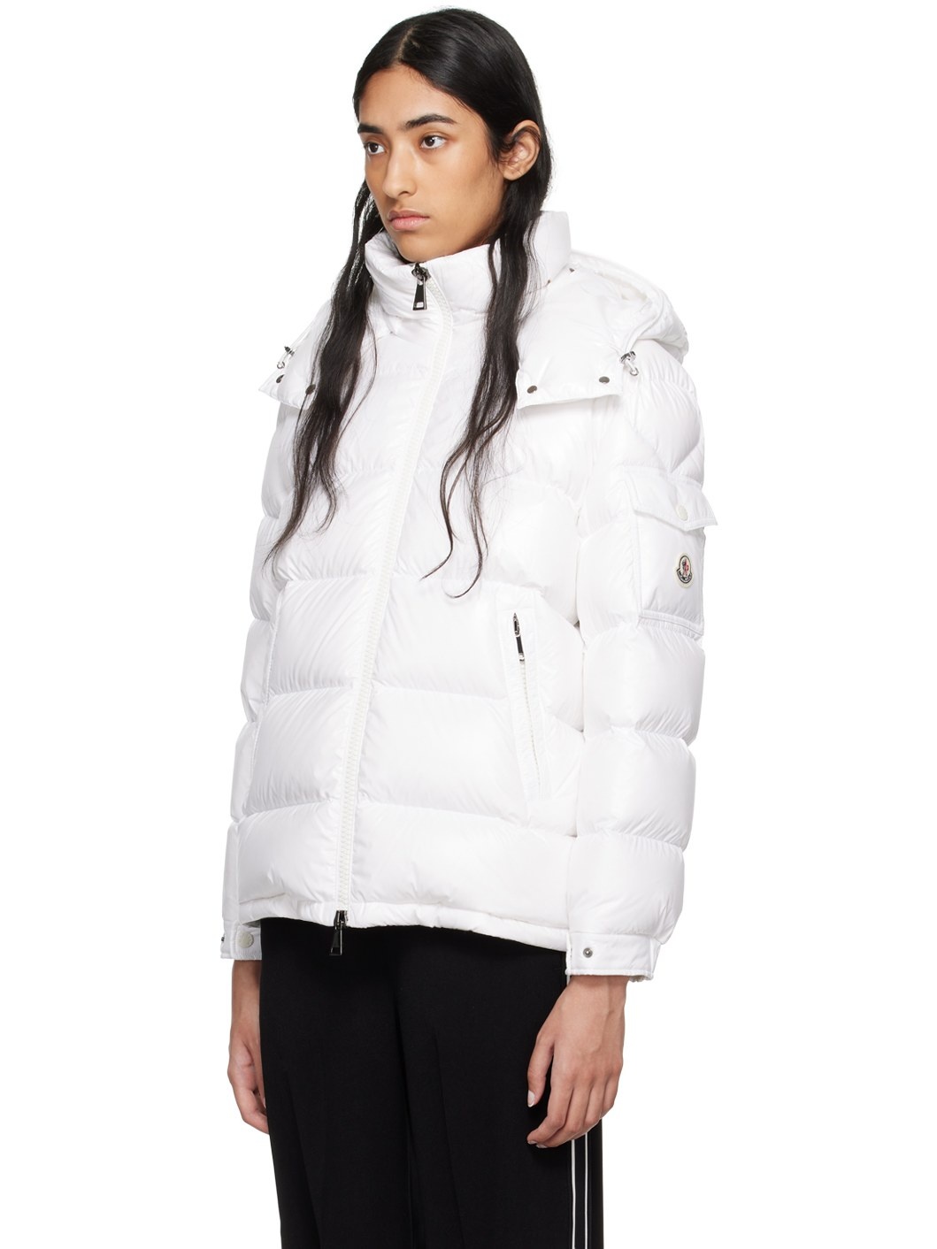 White Maire Short Down Jacket - 4