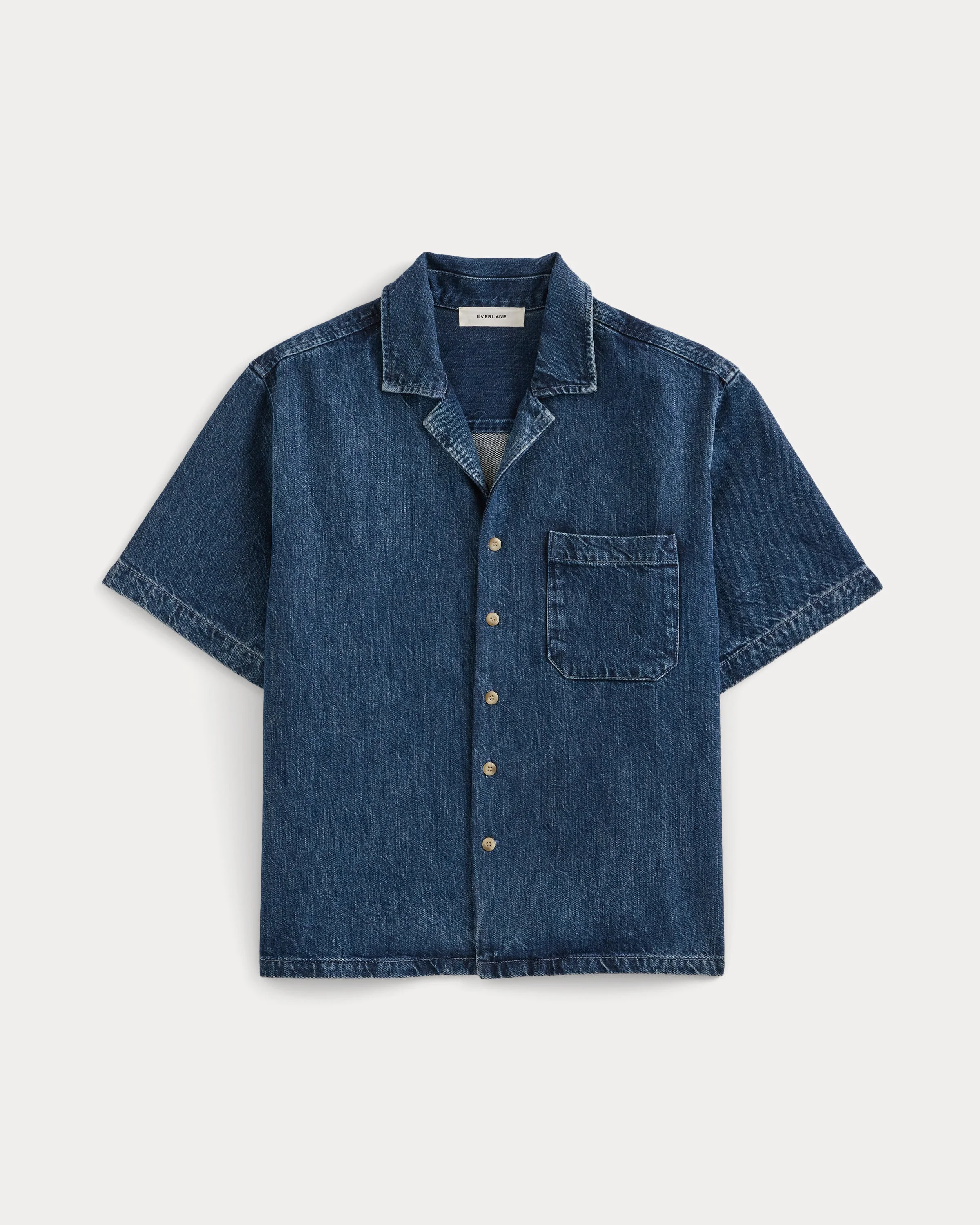 LIGHTWEIGHT DENIM RESORT SHIRT - 1