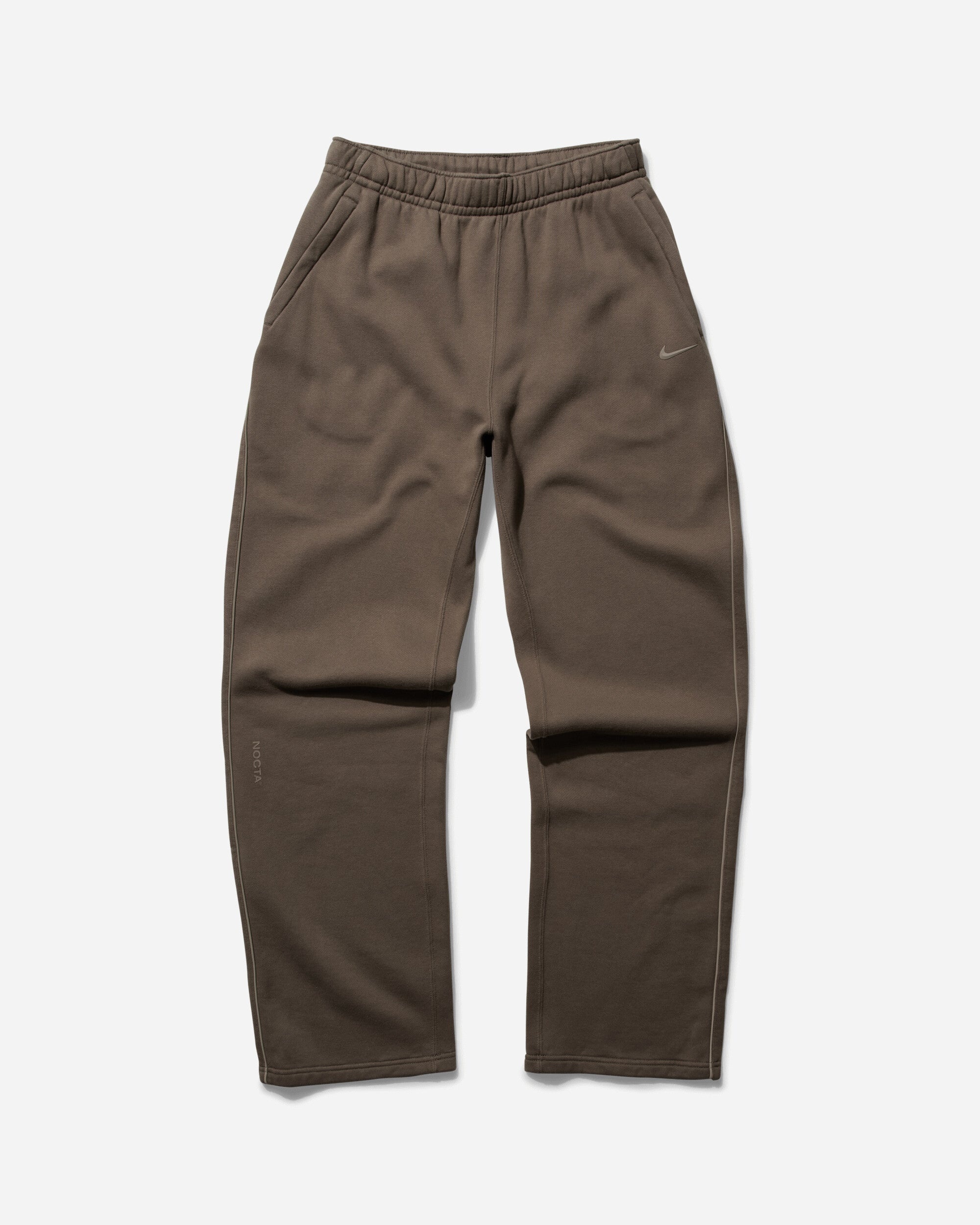 Nike NOCTA Open Hem Fleece Pants Olive Grey slamjam REVERSIBLE
