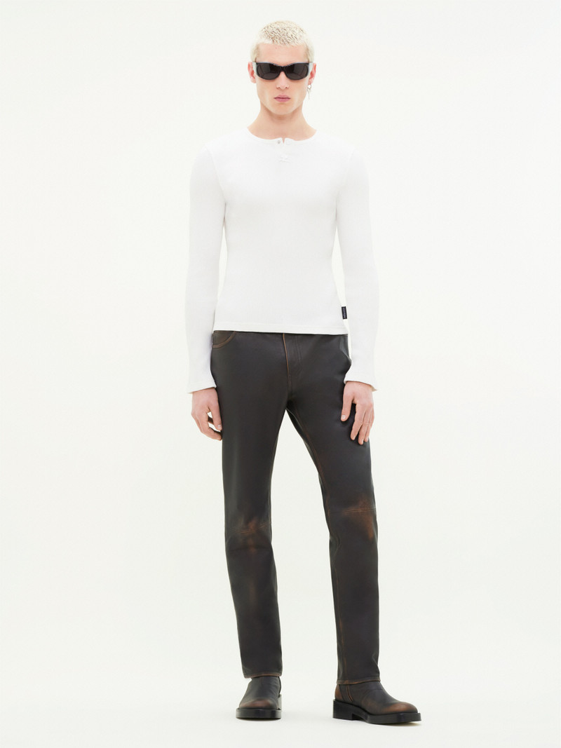 courrèges 90'S RIB LONG SLEEVES T-SHIRT outlook