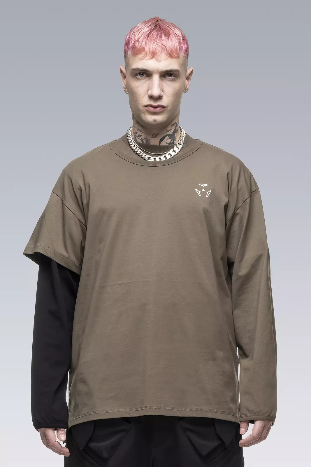 S29-PR-A 100% Organic Cotton Long Sleeve T-shirt Black - 3