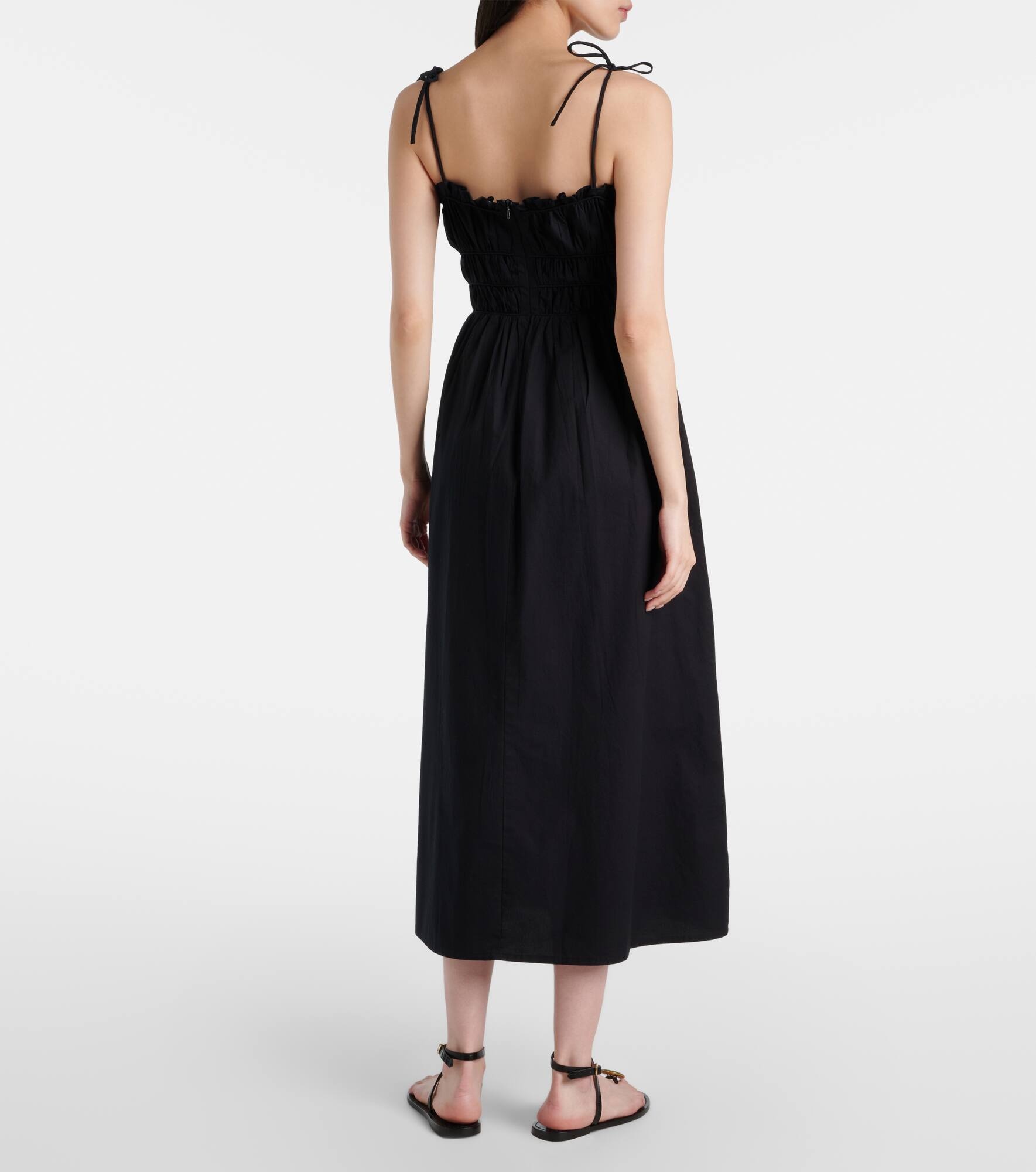 Ophelia smocked cotton midi dress - 3