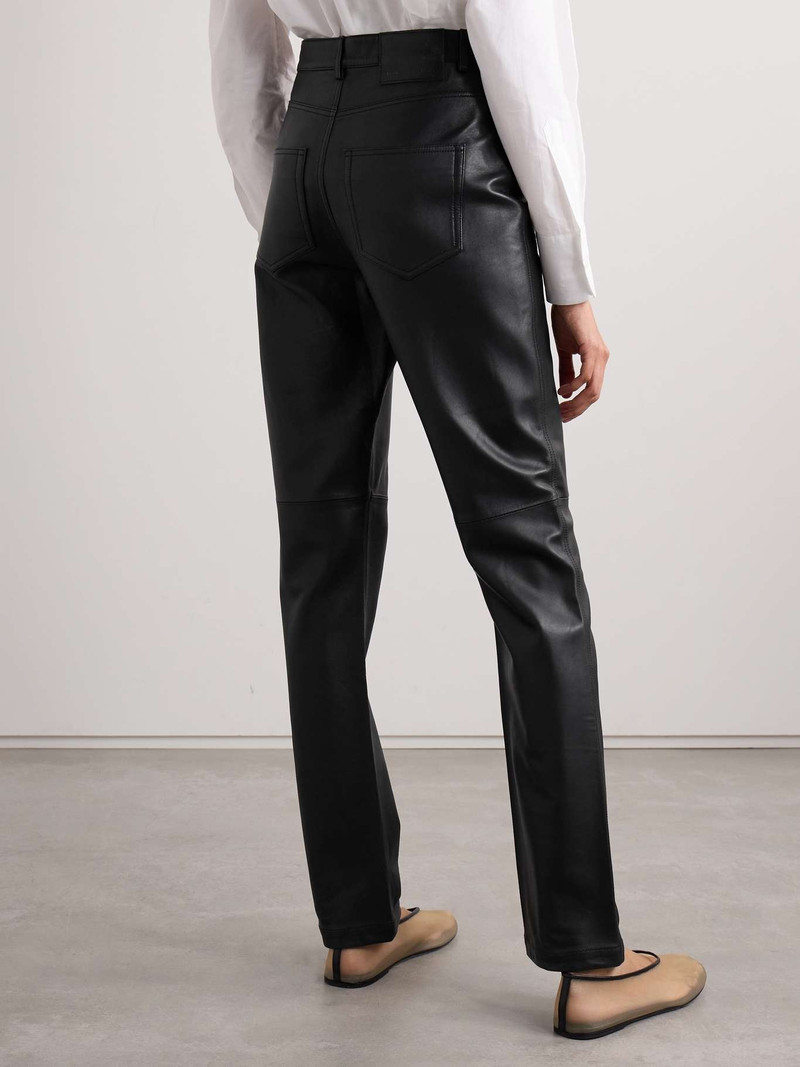 Maxine paneled leather straight-leg pants 4