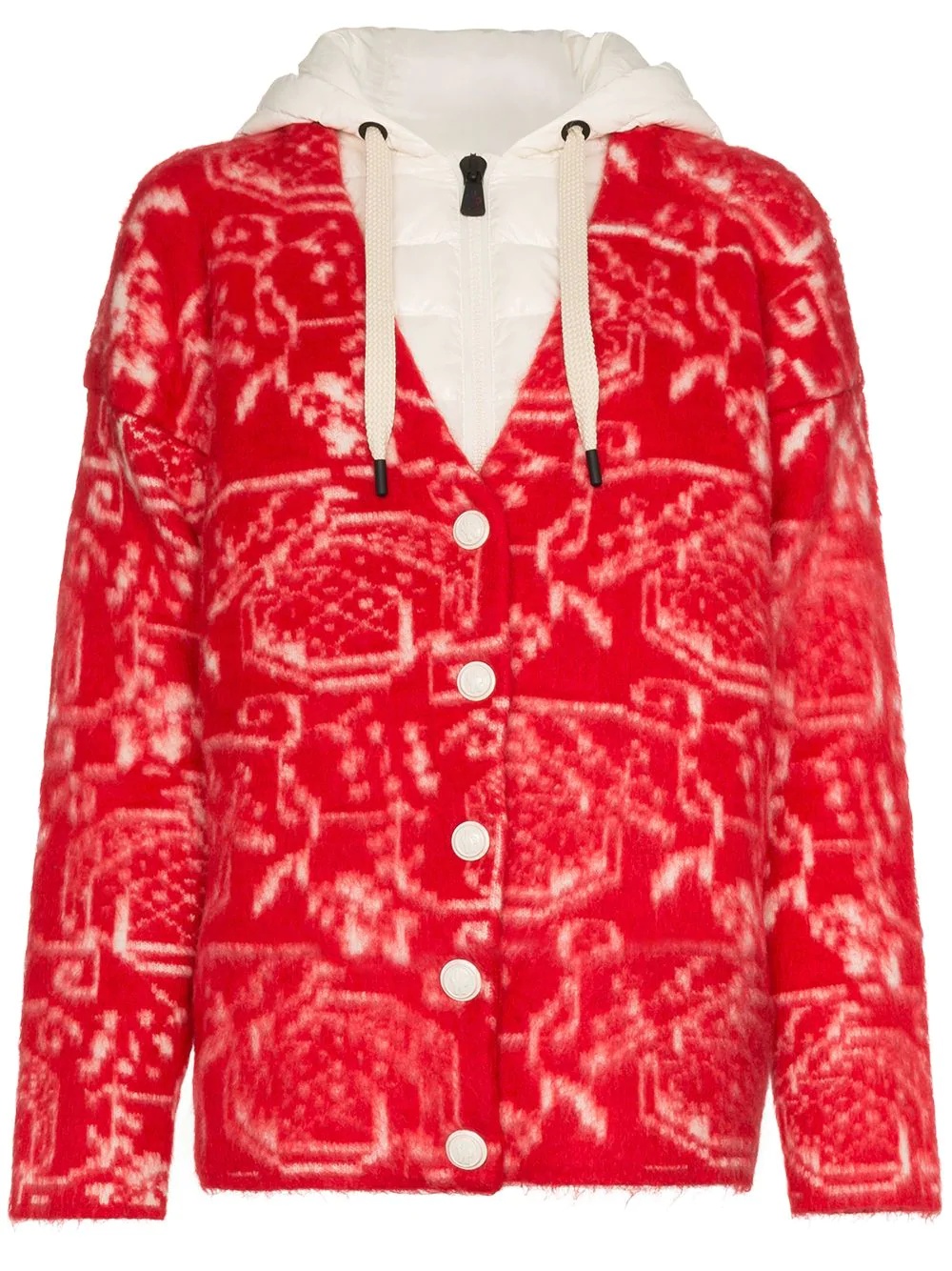 Jacquard-Knit Cardigan - 1