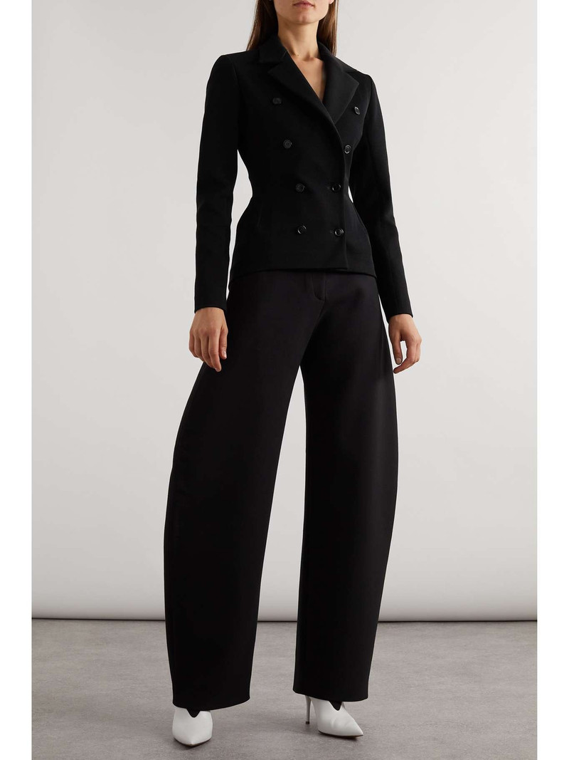 Alaïa Archetypes double-breasted stretch-gabardine jacket outlook