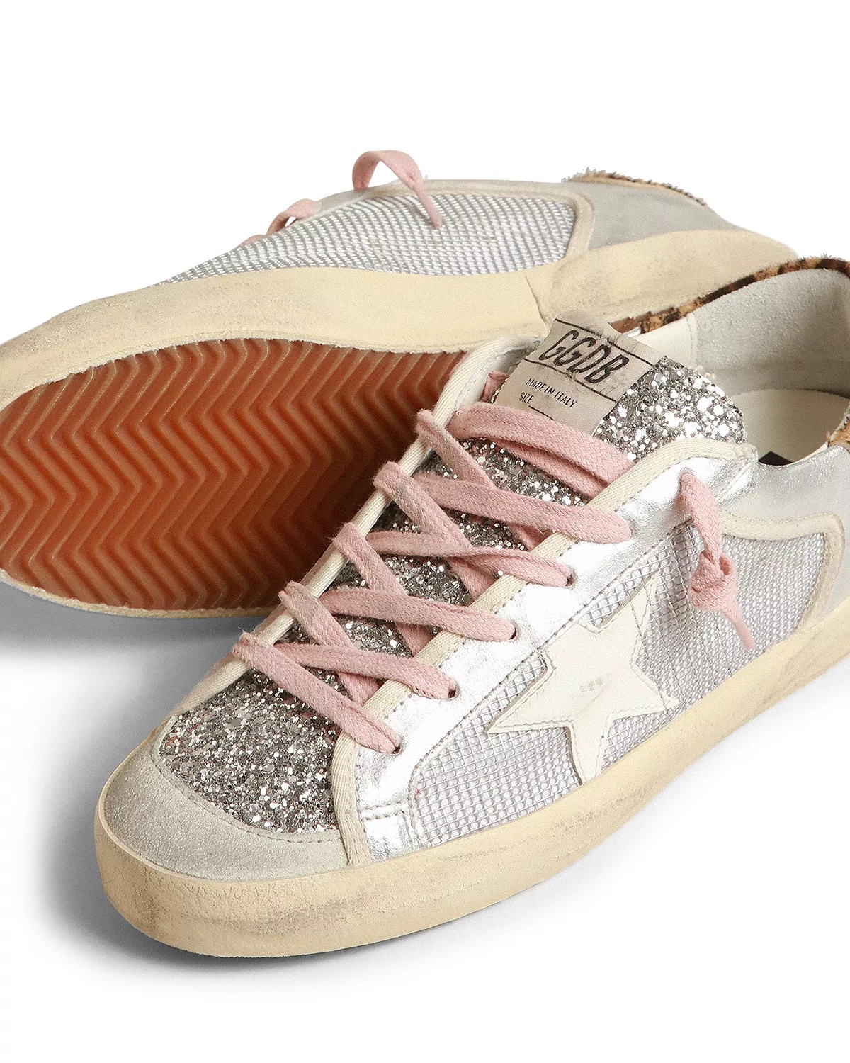 Women's Superstar Net Glitter Low Top Sneakers - 4