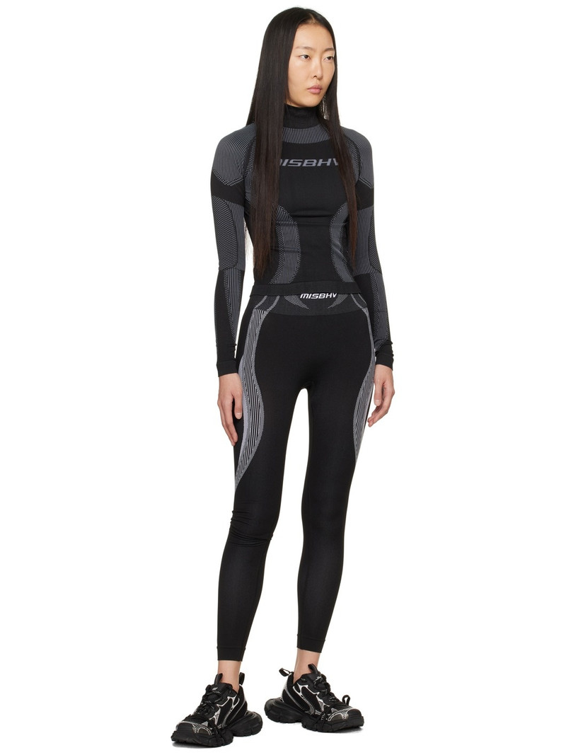 MISBHV Black Jacquard Top outlook