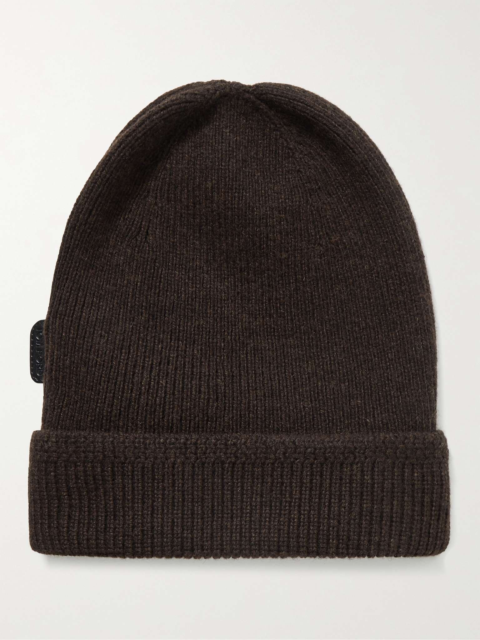 Ribbed Cashmere Beanie - 1