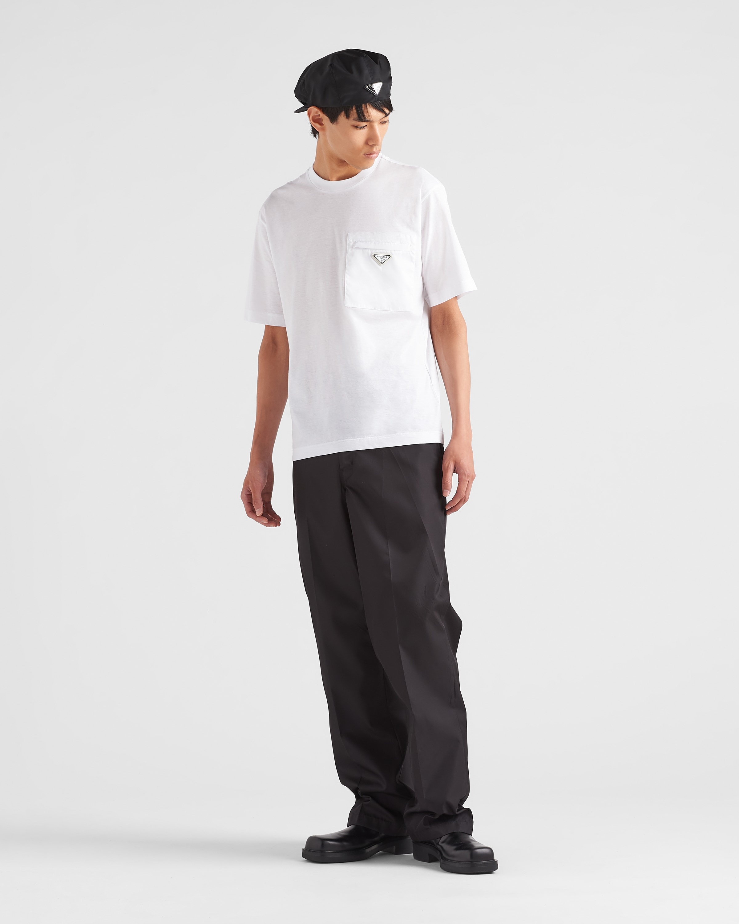 Re-Nylon and jersey T-shirt - 2