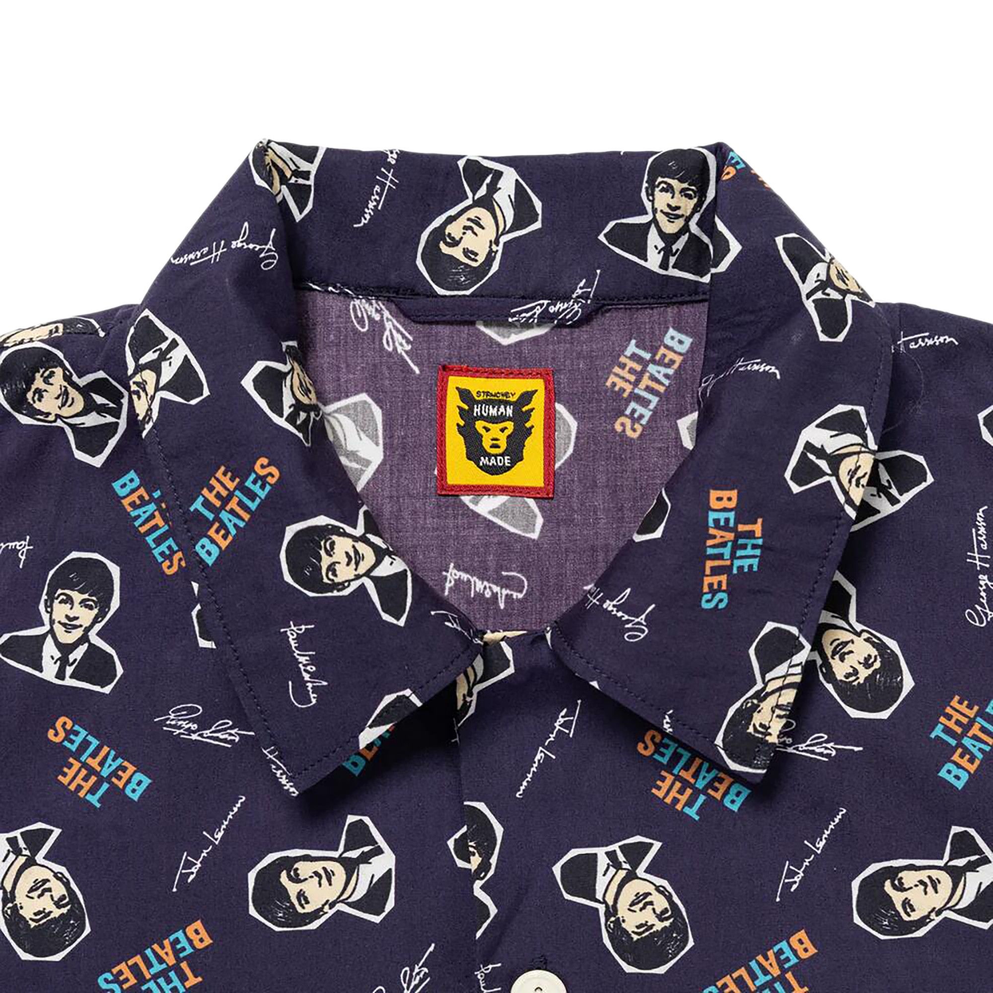 Human Made Beatles Aloha Shirt 'Navy' - 3