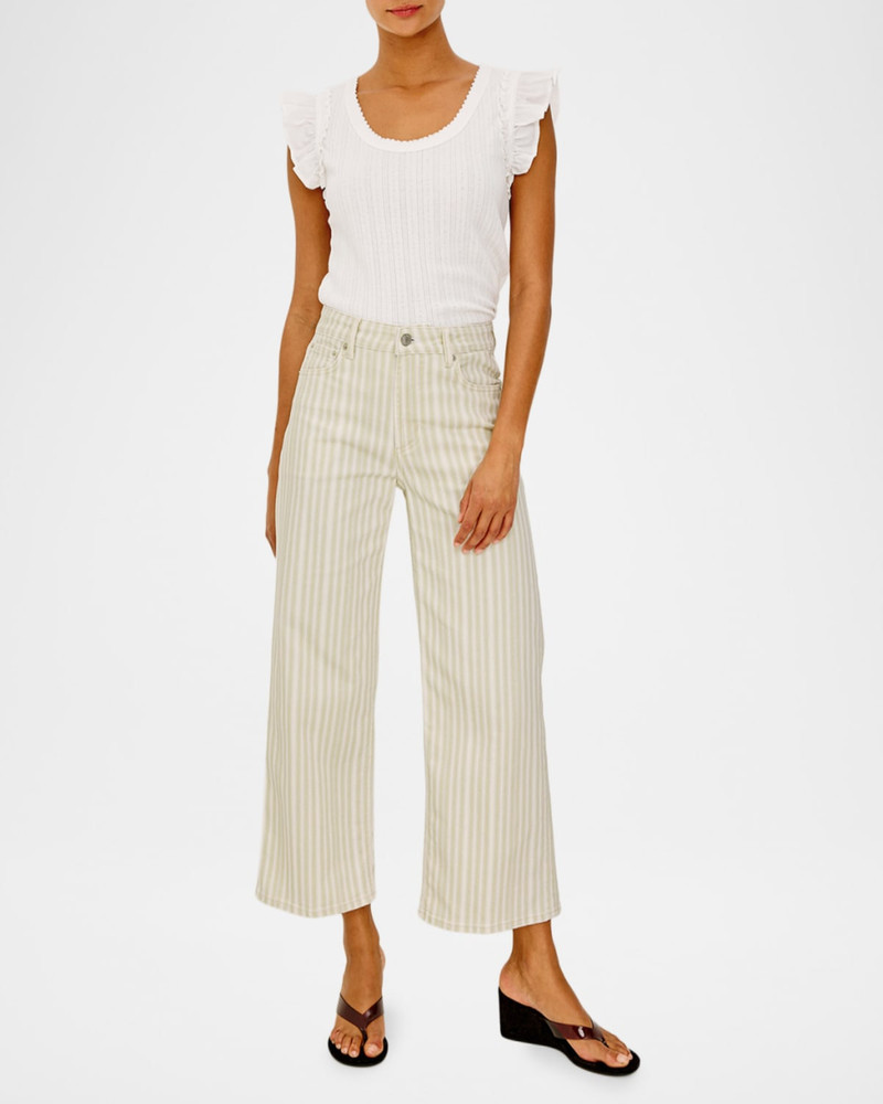Rails Giovanna Pointelle Knit Flutter-Sleeve Top outlook