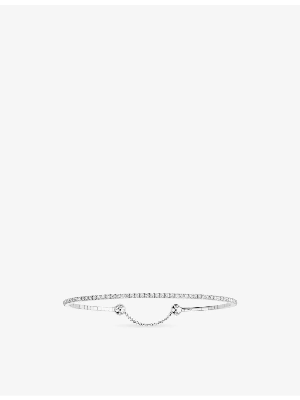 Skinny Tennis 18ct Gold And 0.8ct Diamond Bracelet - 1