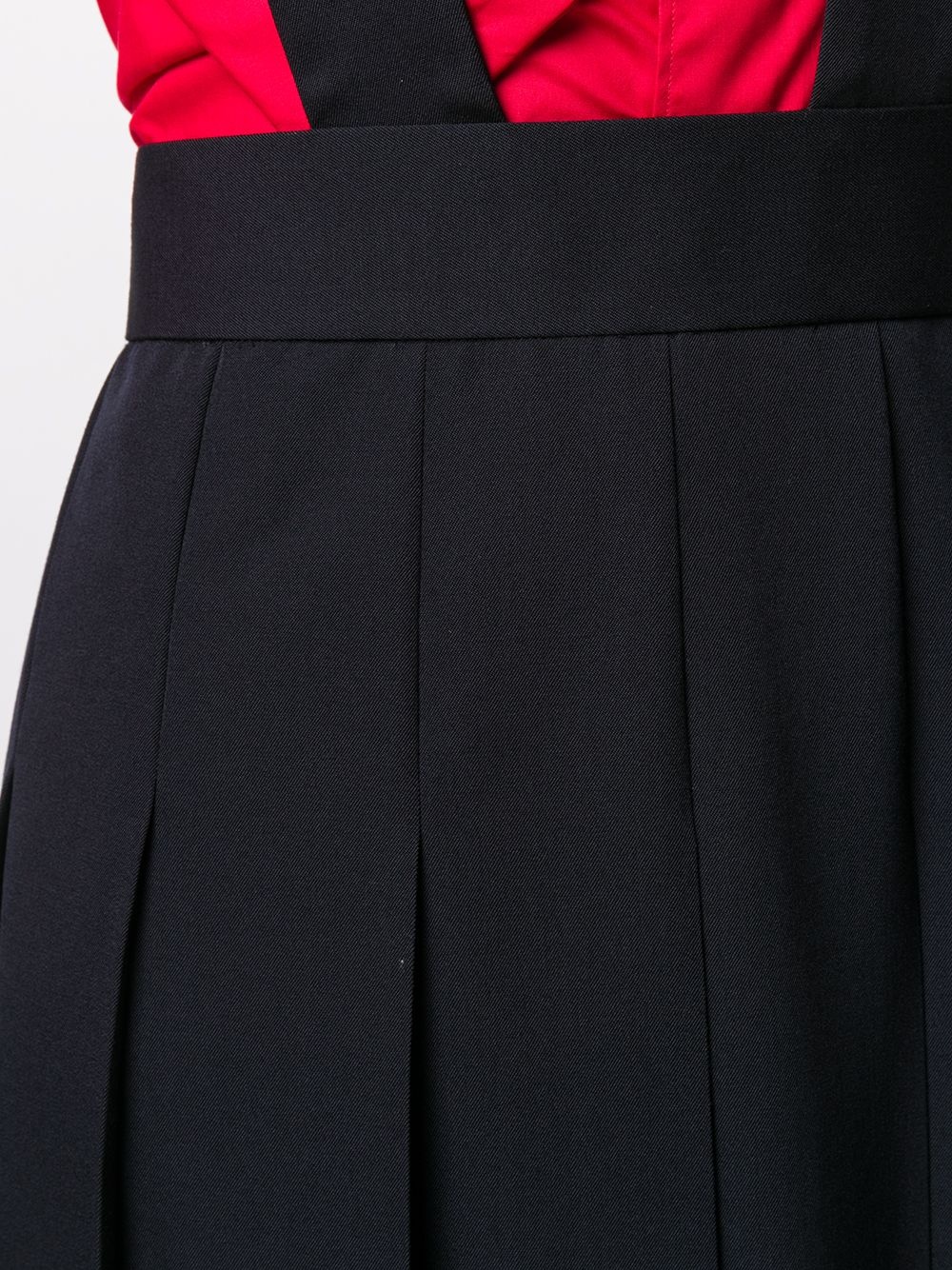 pleated pinafore midi skirt - 5