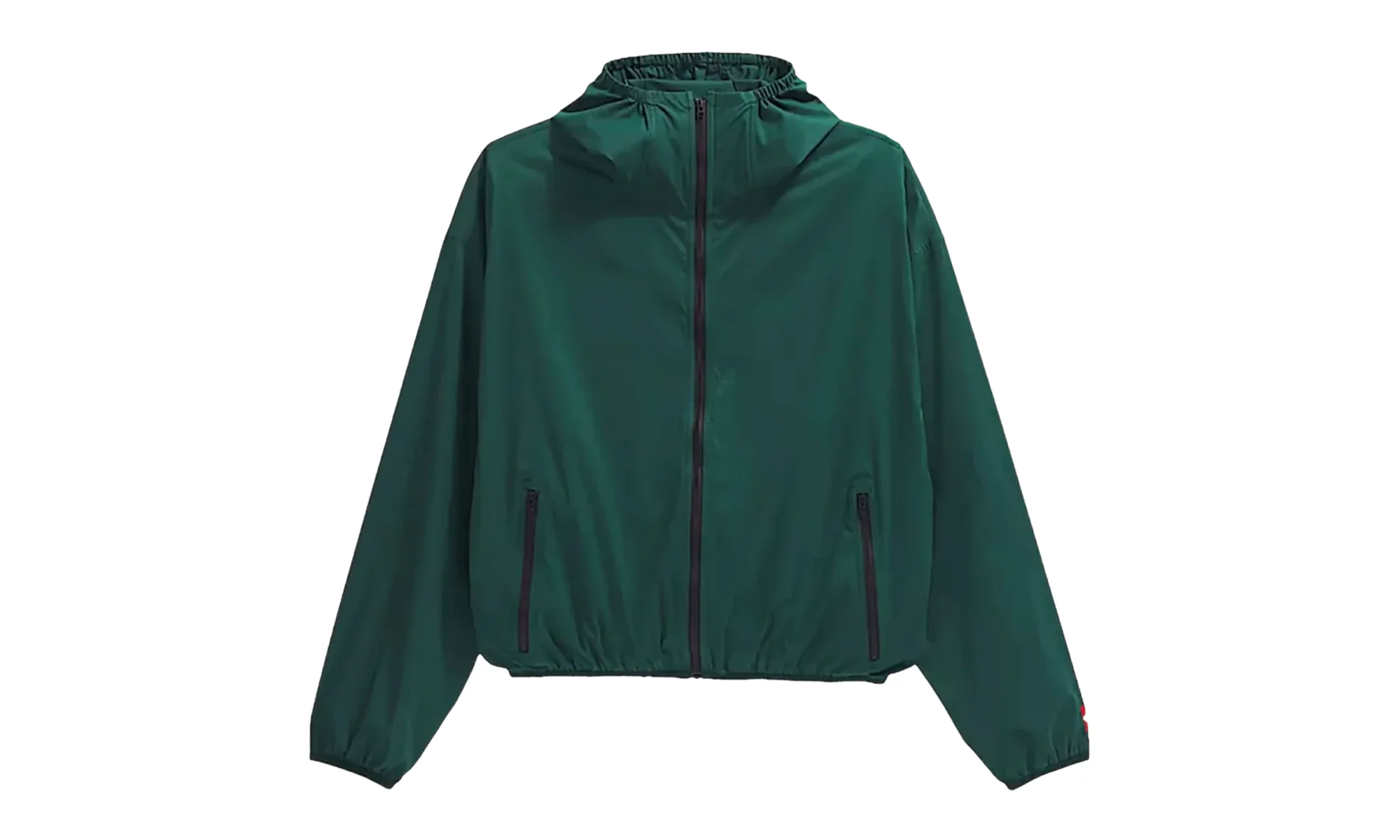 TNF Red Box Packable Hooded Wind Jacket "Hunter Green" NF0A8EFW1KI - 1
