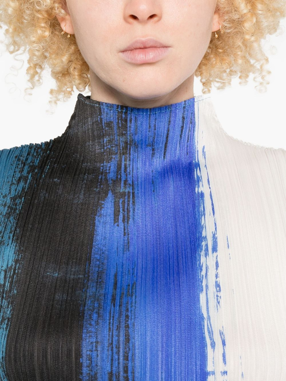 pleated paint-effect tank top - 5