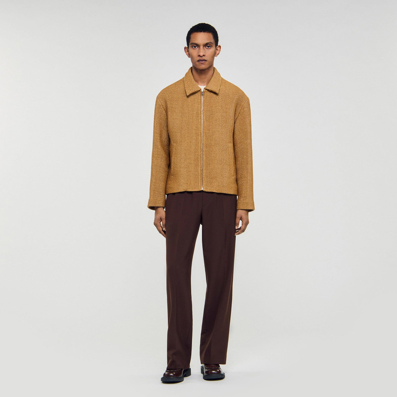 Sandro WOVEN RAFFIA JACKET outlook