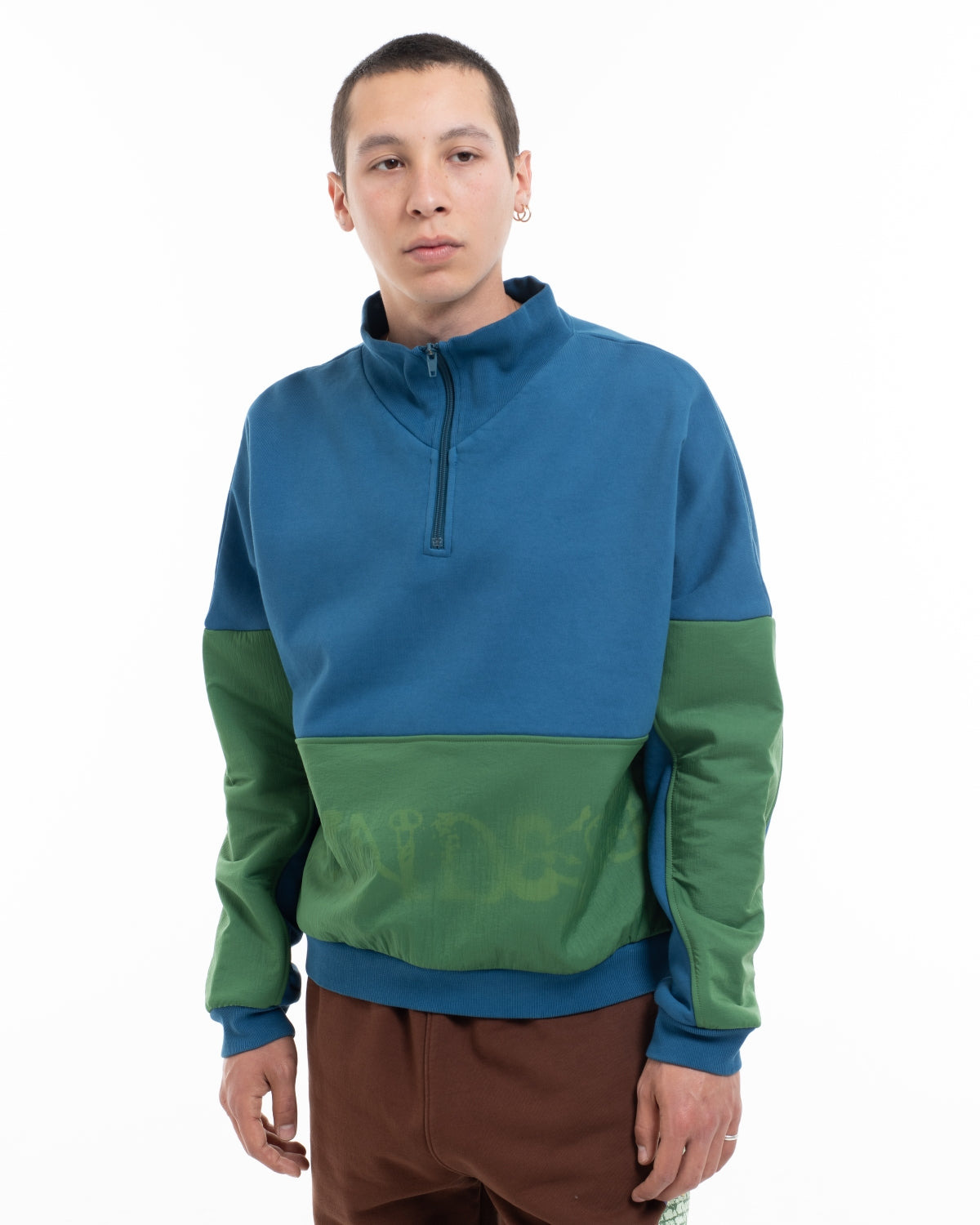 Sinister Screw Overlay Half Zip Fleece - Mallard Green - 8