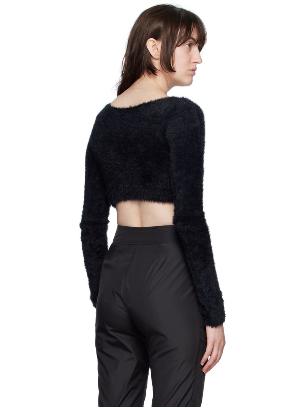 Black Fuzzy Sweater - 3