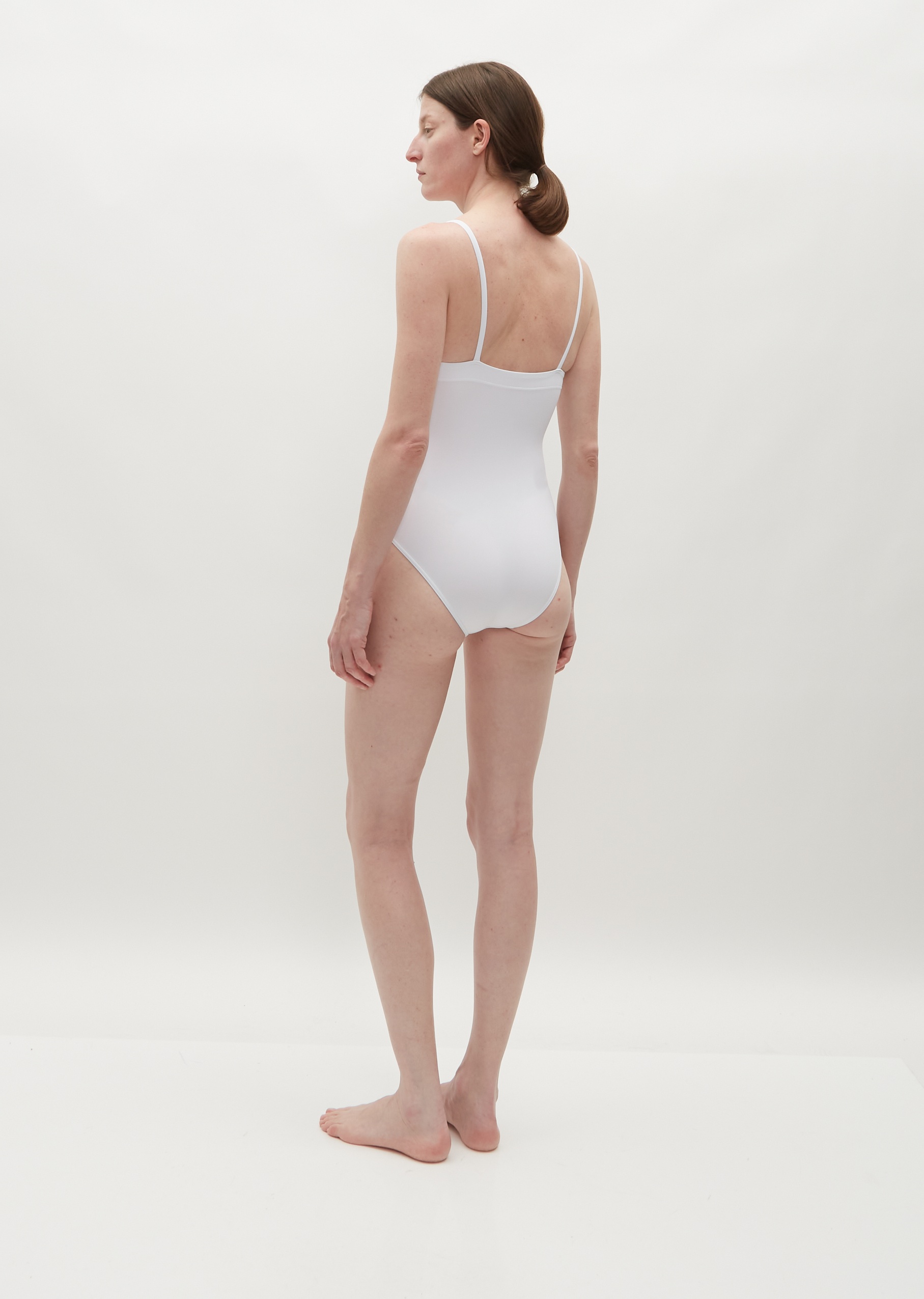 Aquarelle One-Piece Swimsuit — Blanc - 3