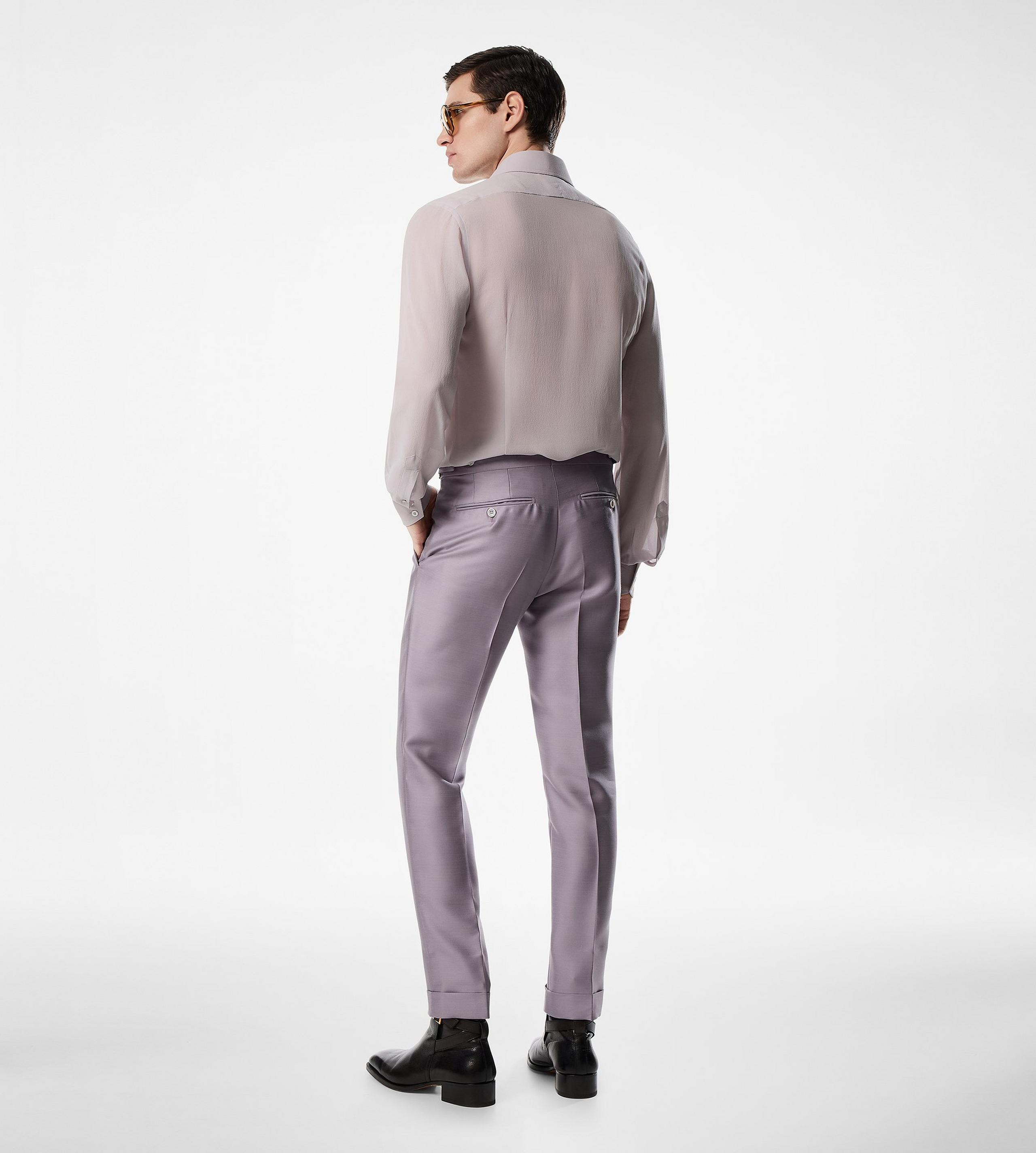 MOHAIR SILK TWILL DYLLAN PANT - 3