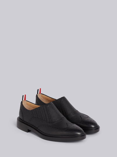 Thom Browne Black Pebbled Calfskin Chelsea Brogue outlook