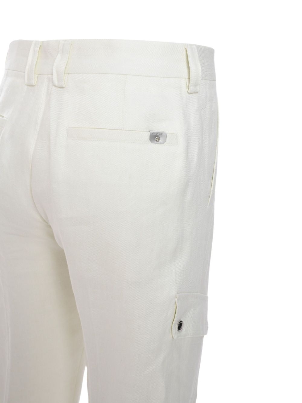 slim-cut cargo trousers - 5
