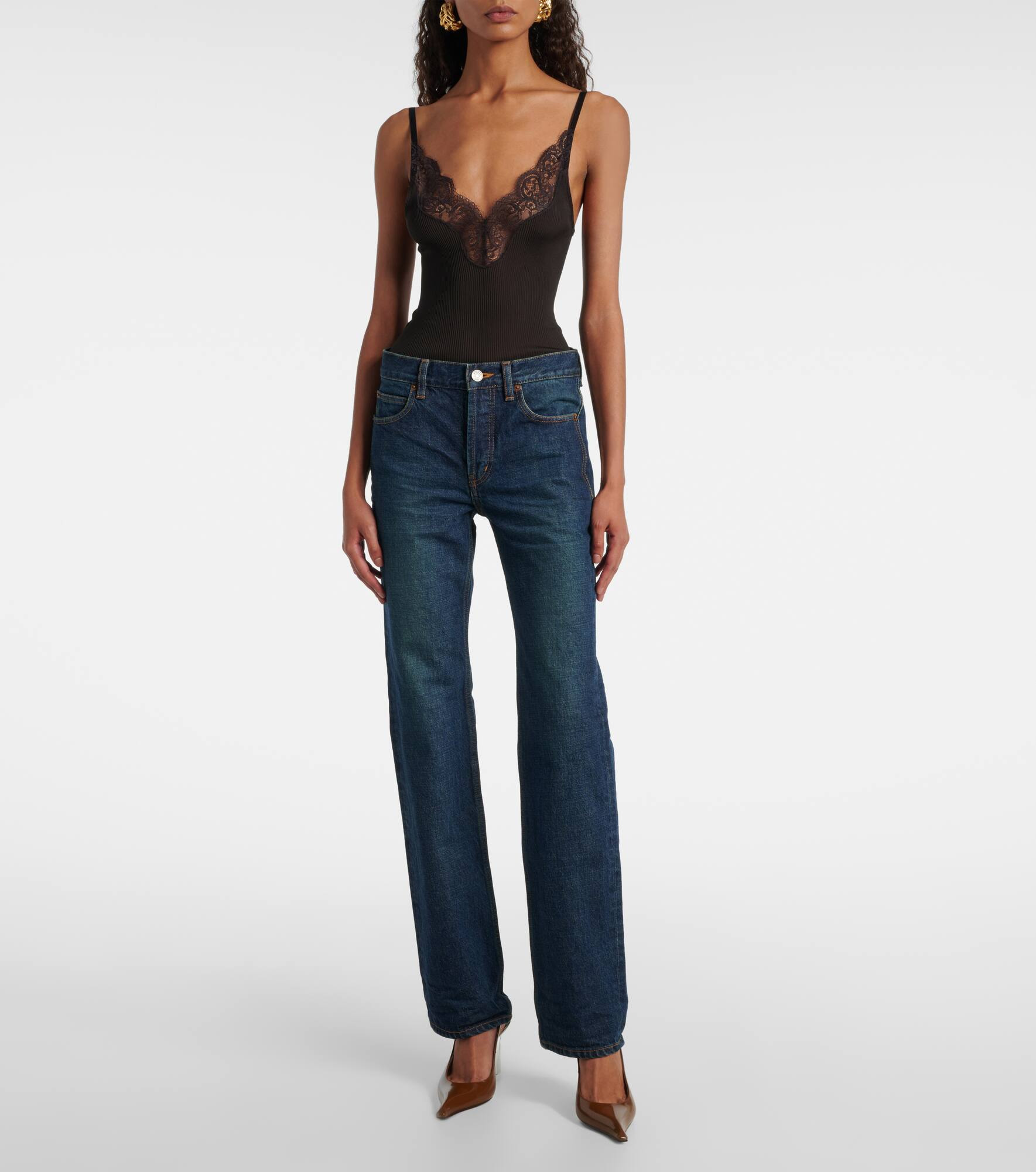 Mid-rise bootcut jeans - 7