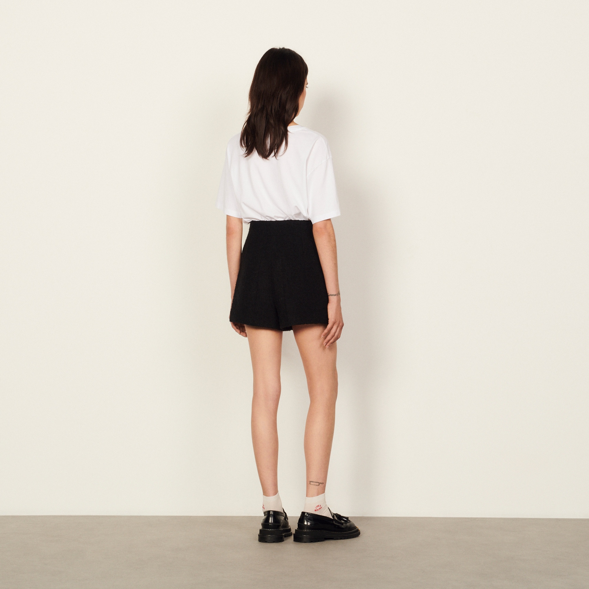 Shorts in wool and cotton fabric - 3