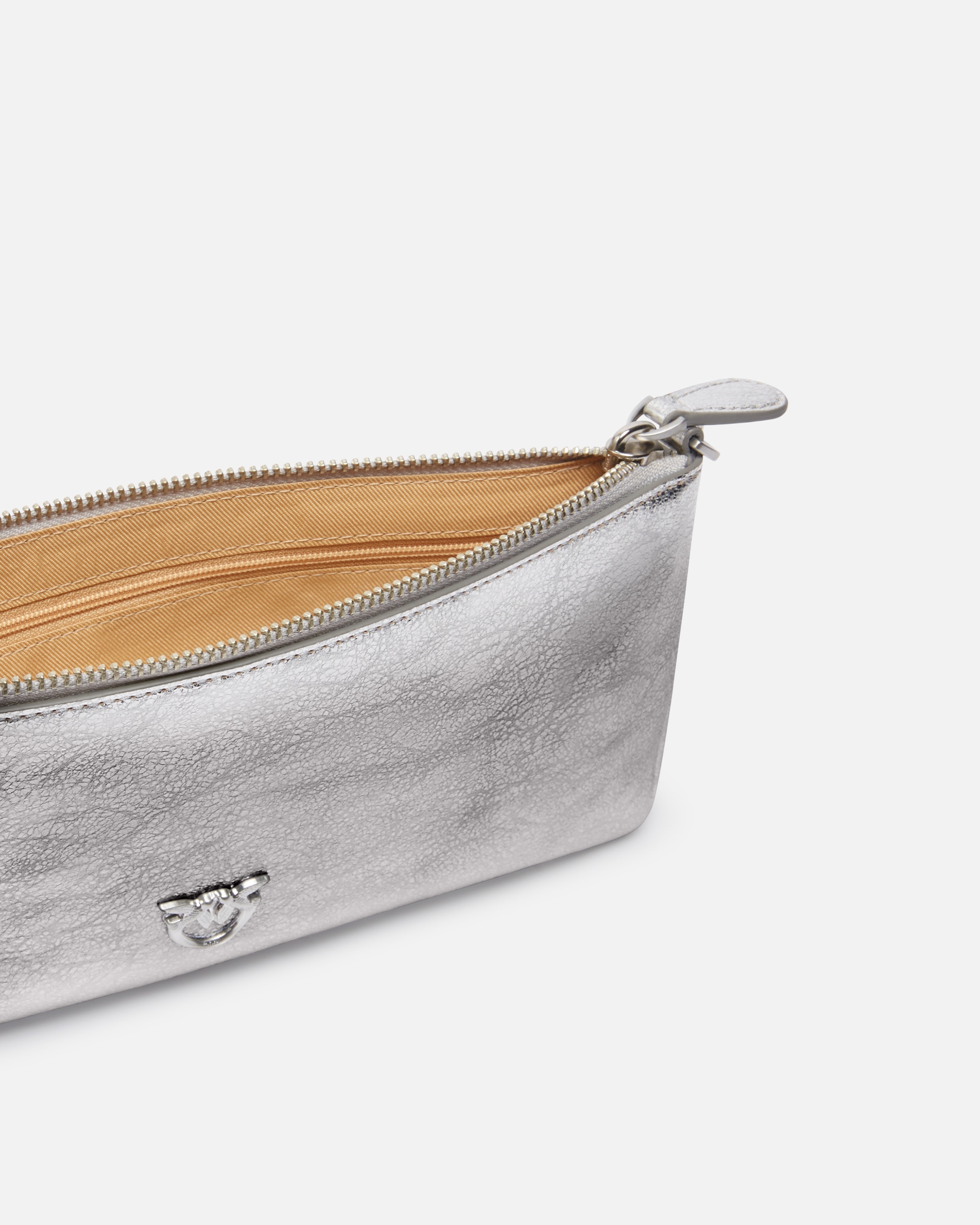 LAMINATED LEATHER CLUTCH WITH SHOULDER STRAP - 4