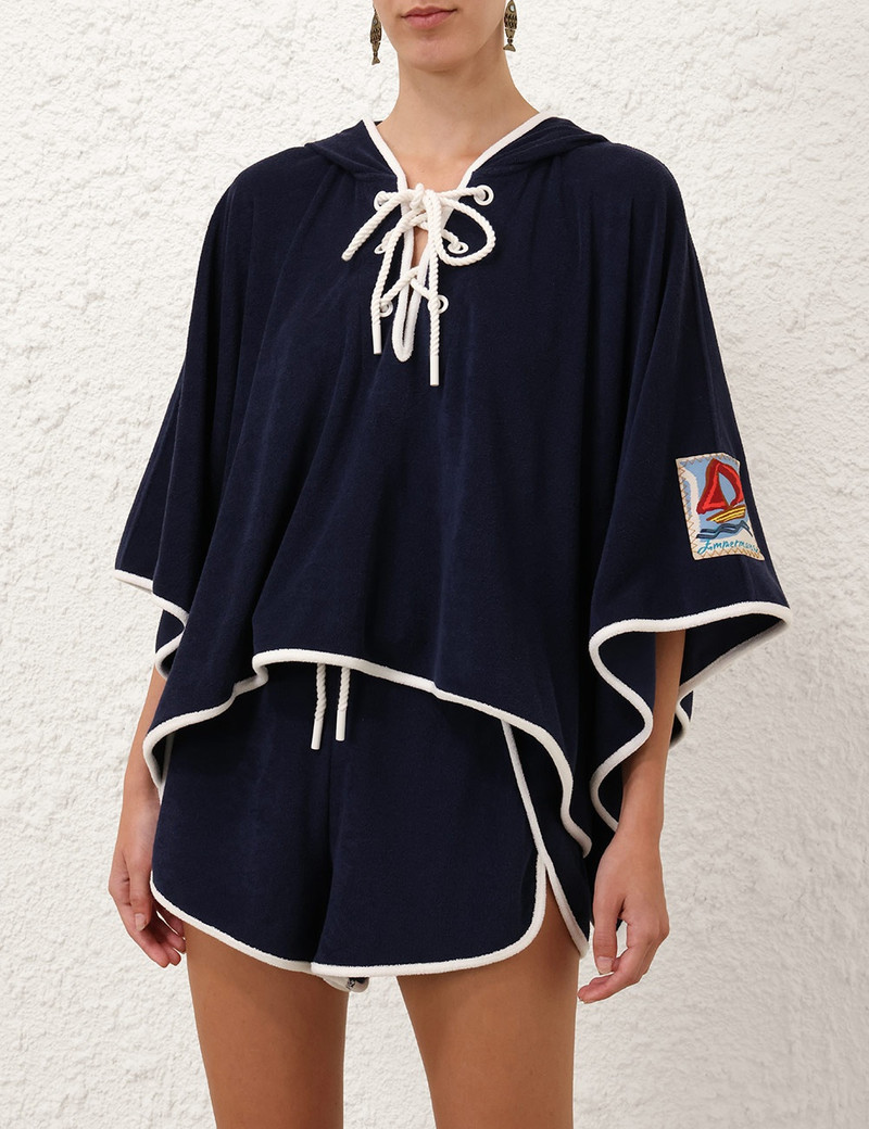 Zimmermann SCARBOROUGH HOODED TOWEL TOP outlook