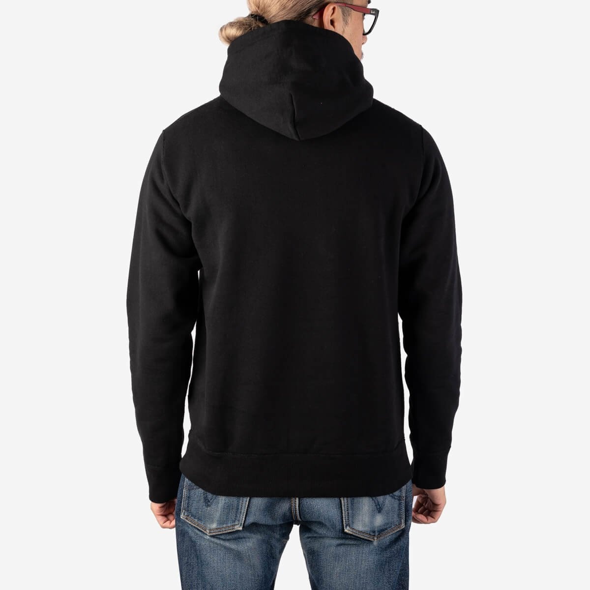 IHSW-59-BLK Printed 14oz Ultra Heavyweight Loopwheel Cotton Hoodie - Black - 3