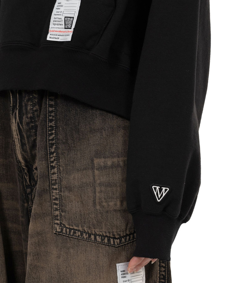 Cat Printed Embellished Distressed Hoodie 14