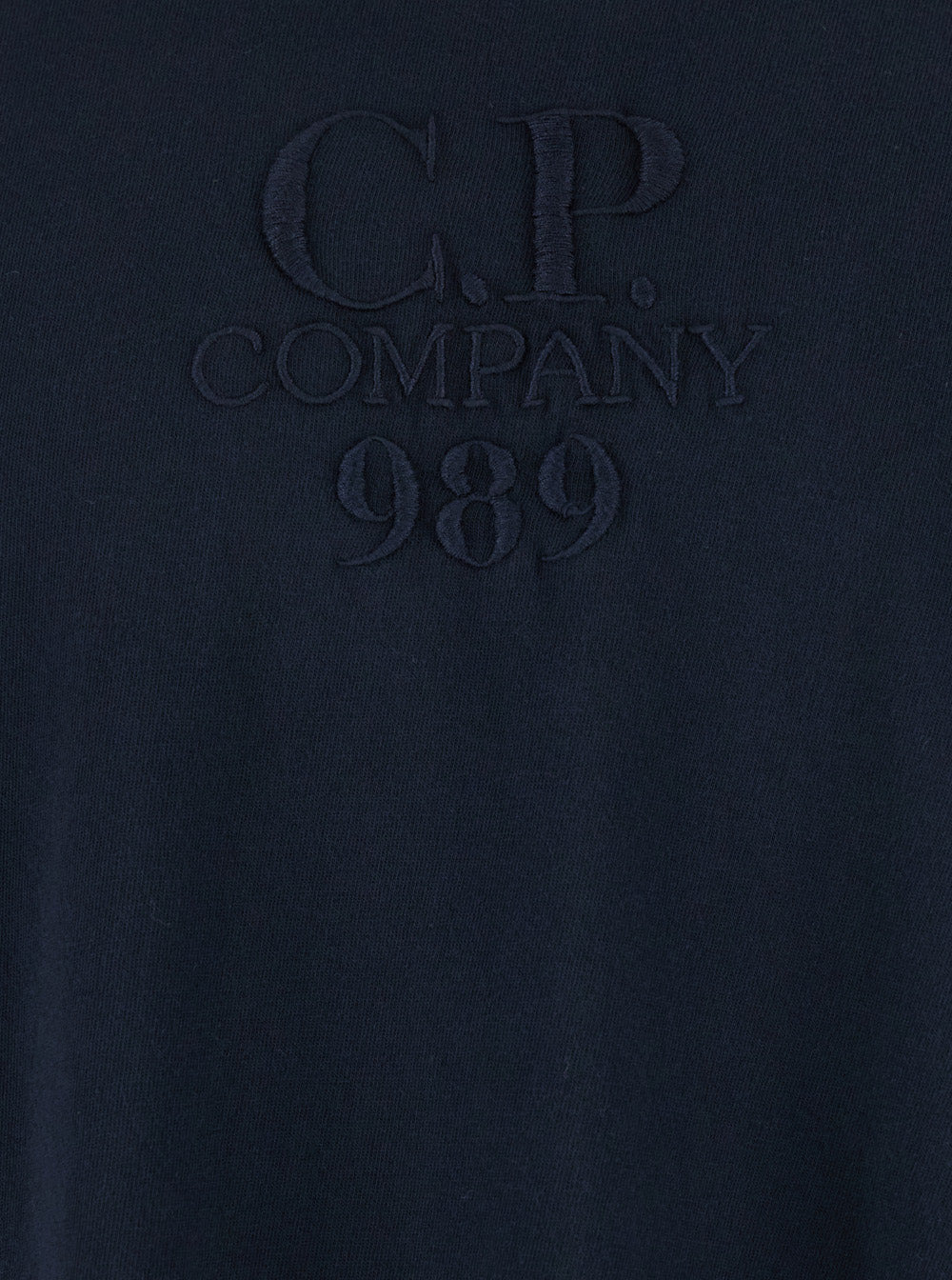 C.P. Company Men Blue T-Shirt With Logo Embroidered On The Front Tone-On-Tone In Cotton Man - 3