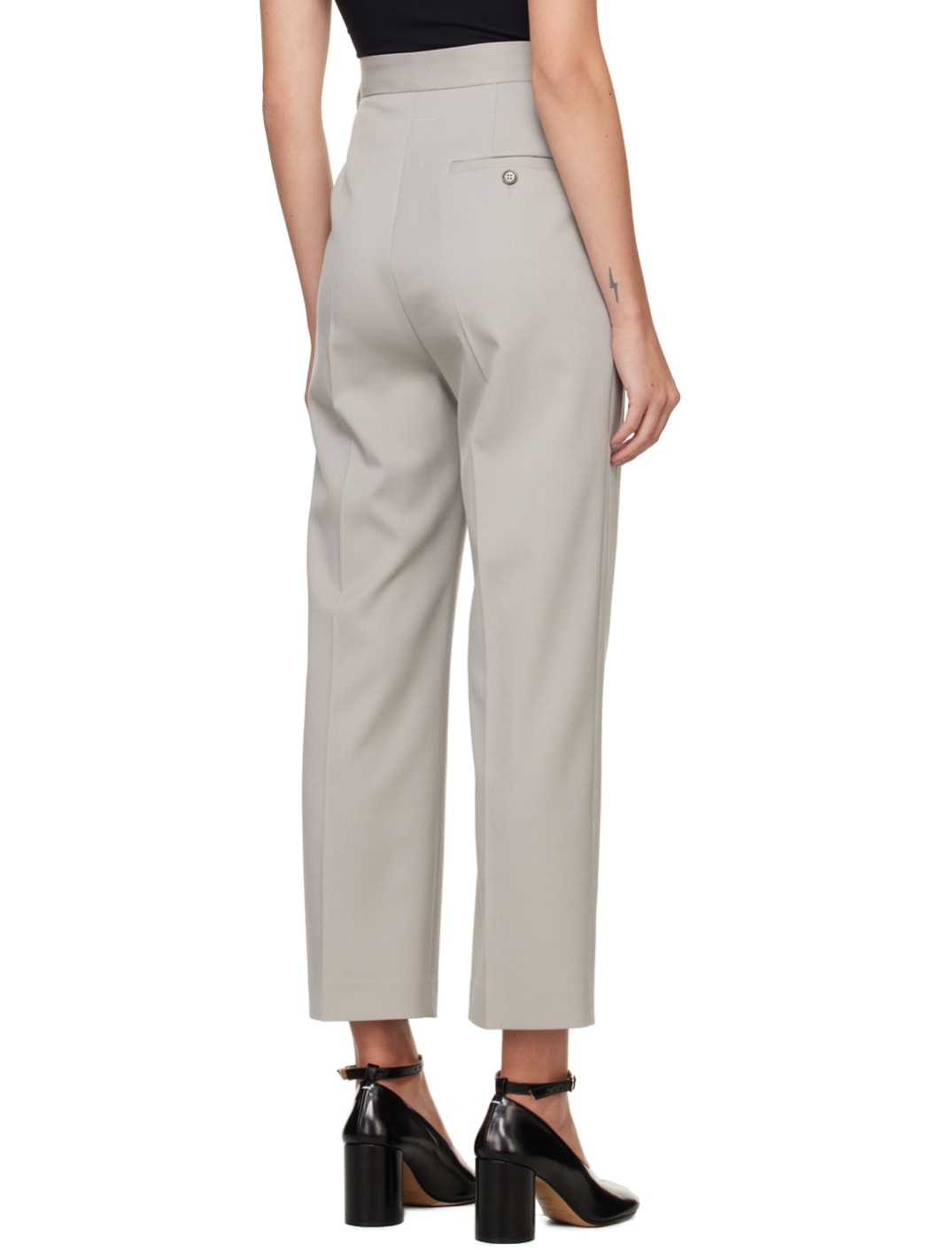 Gray Three-Pocket Trousers - 3