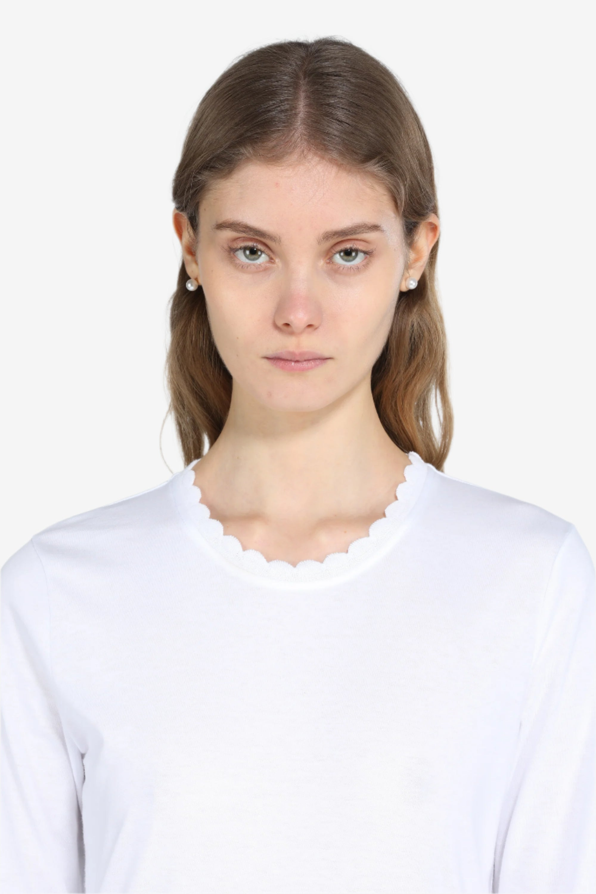 GOLDEN EARRINGS WITH PEARL - 2