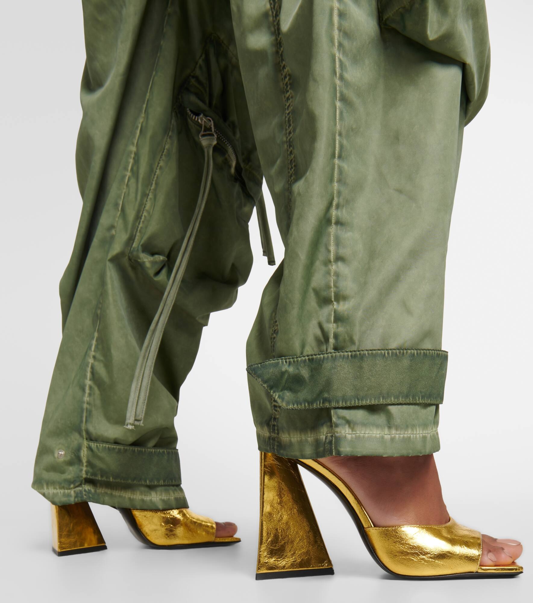 THE ATTICO Devon laminated leather mules | mytheresa
