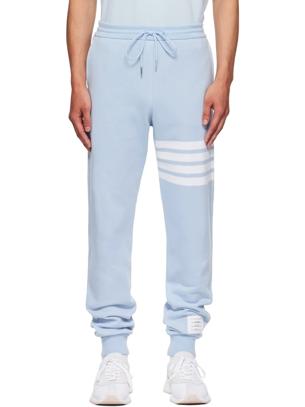 Blue Classic Loopback 4-Bar Sweatpants - 1