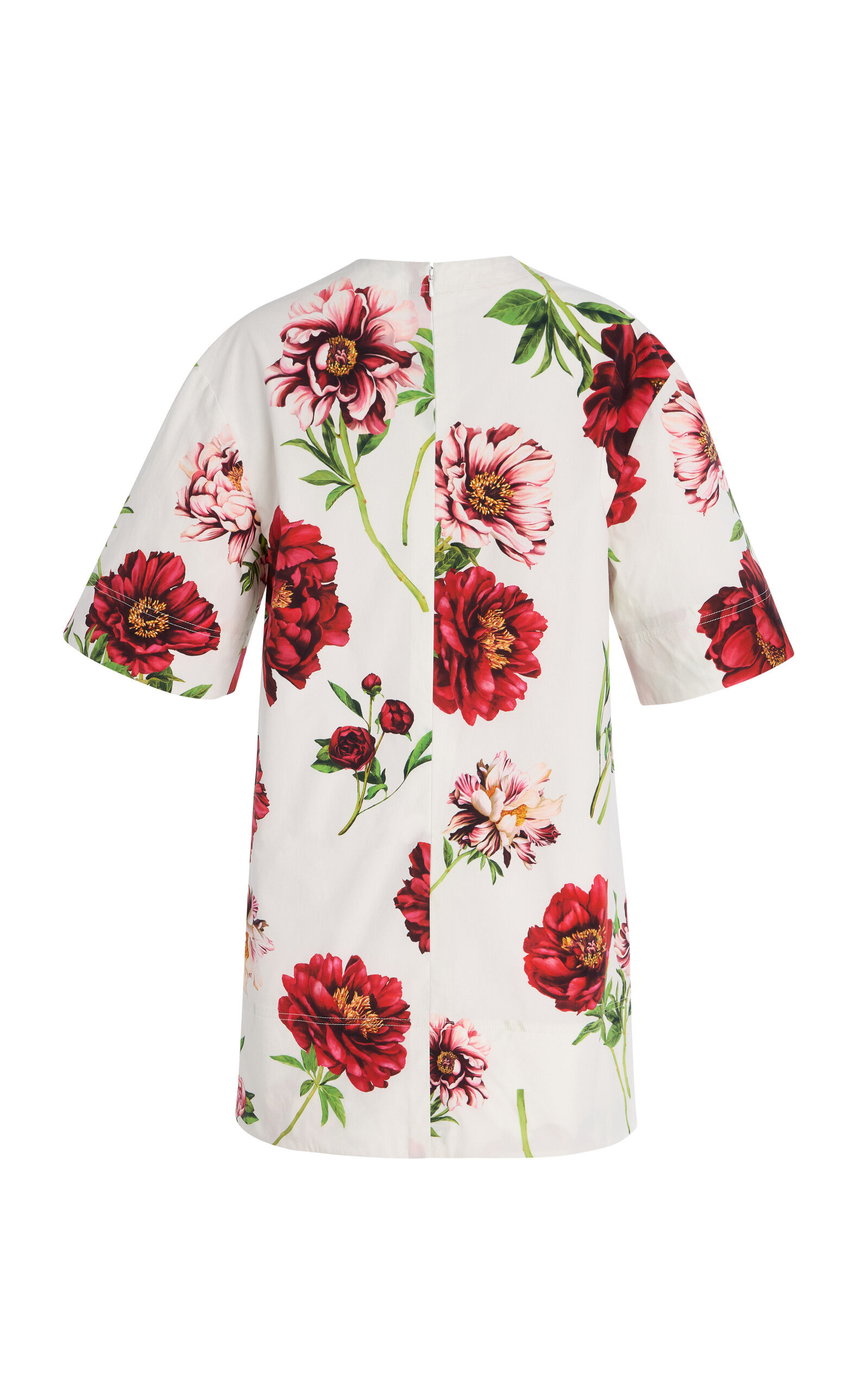 Printed Cotton Poplin Mini Shirt Dress multi - 3