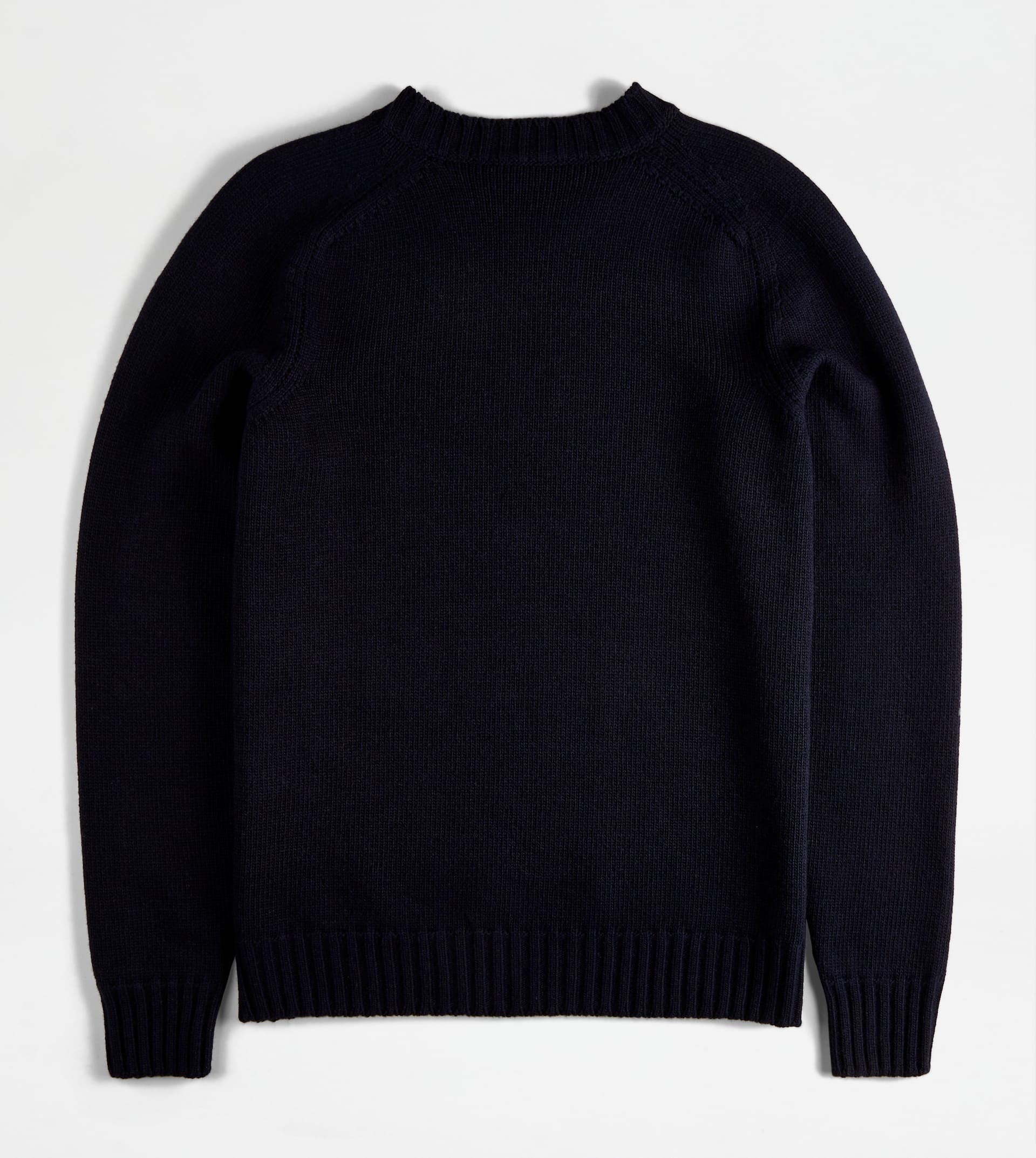 CASHMERE BLEND ROUND NECK JUMPER - BLUE - 6